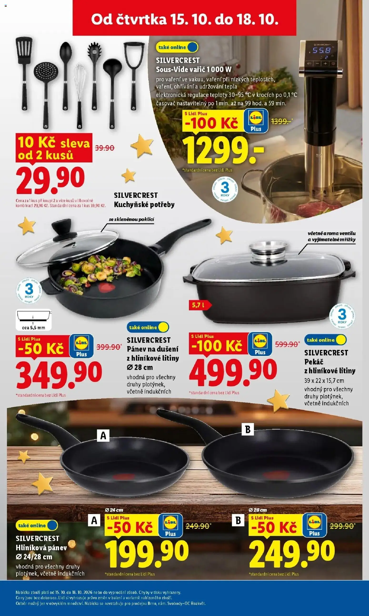 Lidl leták od 15.10.2026 - Nový akční leták | Strana: 43 | Produkty: Pánev, Sous vide, Pekáč, Časovač