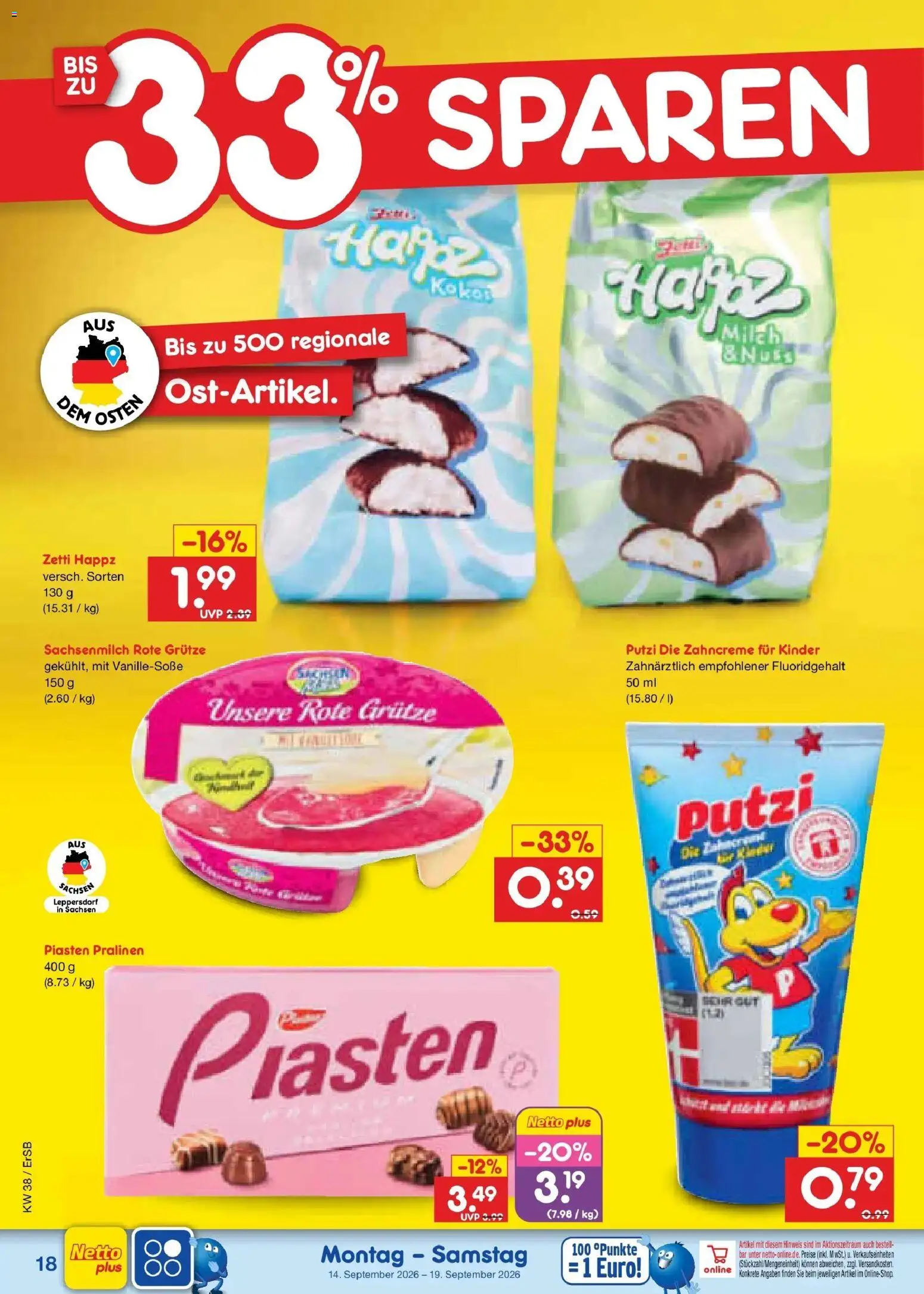 Netto Marken-Discount Prospekt Naumburg – gültig ab 14.09.2026 | Seite: 28 | Produkte: Milch