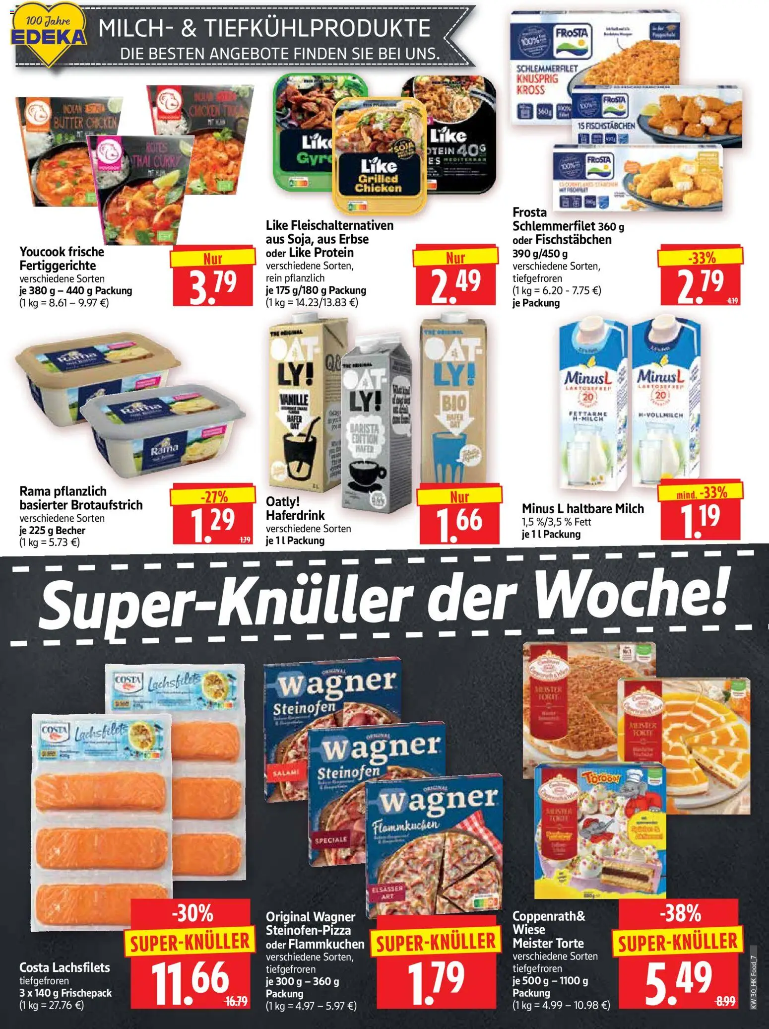 HERKULES Prospekt – gültig ab 20.07.2026 | Seite: 7 | Produkte: Butter, Haferdrink, Fischstabchen, Fertiggerichte