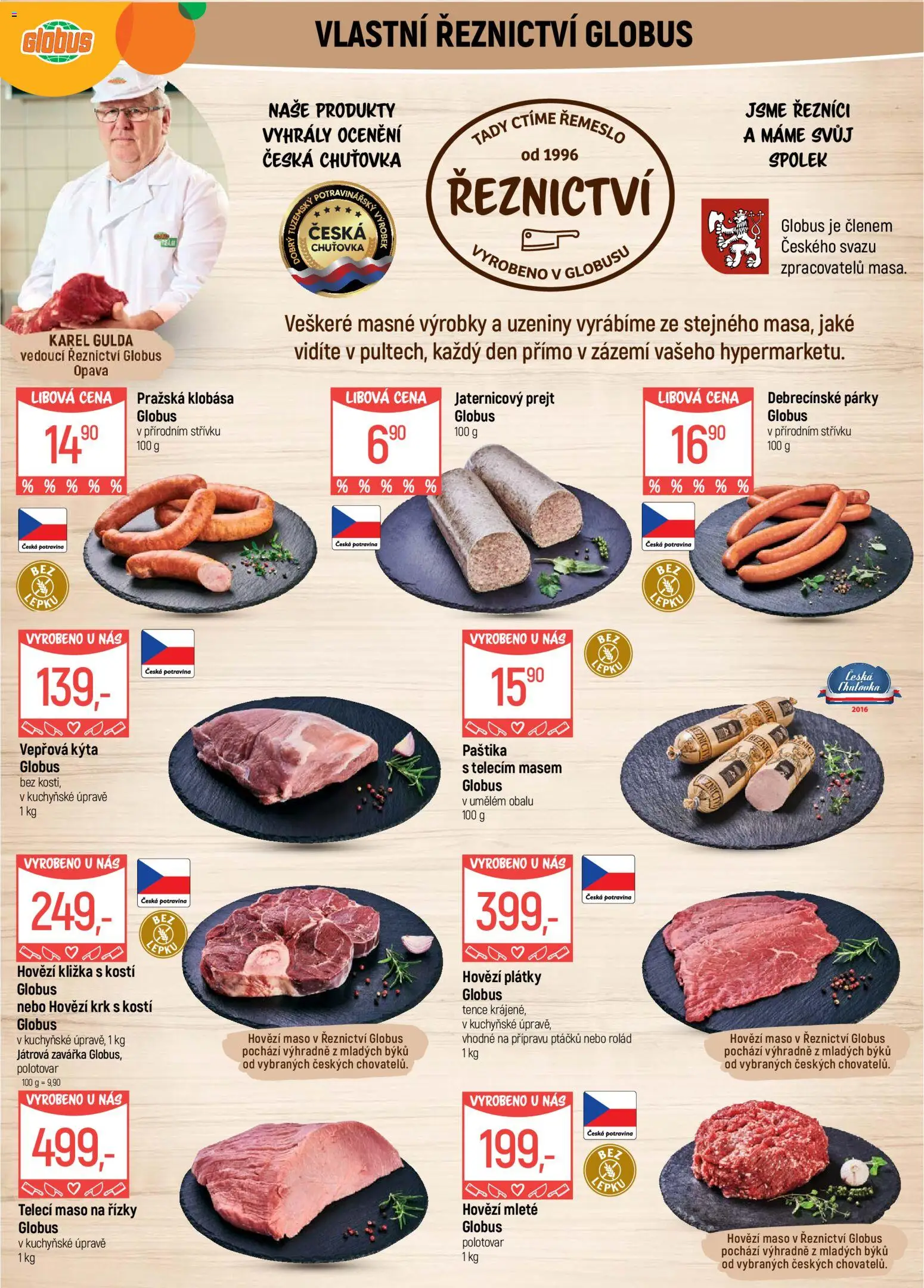 Globus leták - Opava od 06.05.2026 | Strana: 5 | Produkty: Párky, Klobása, Uzeniny, Paštika