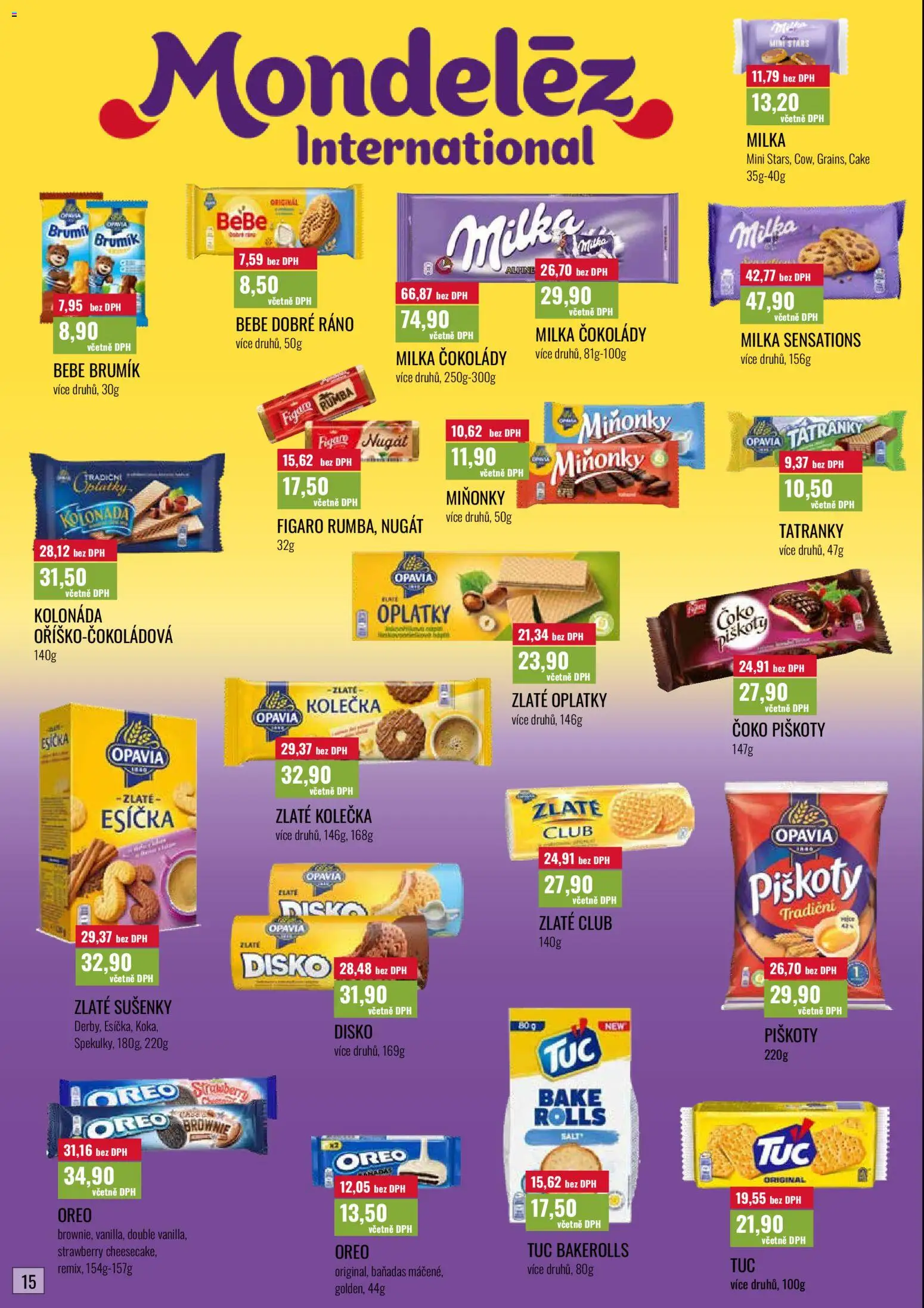 Ratio leták od 01.09.2026 | Strana: 16 | Produkty: Oreo, Brumik, Bebe, Sušenky