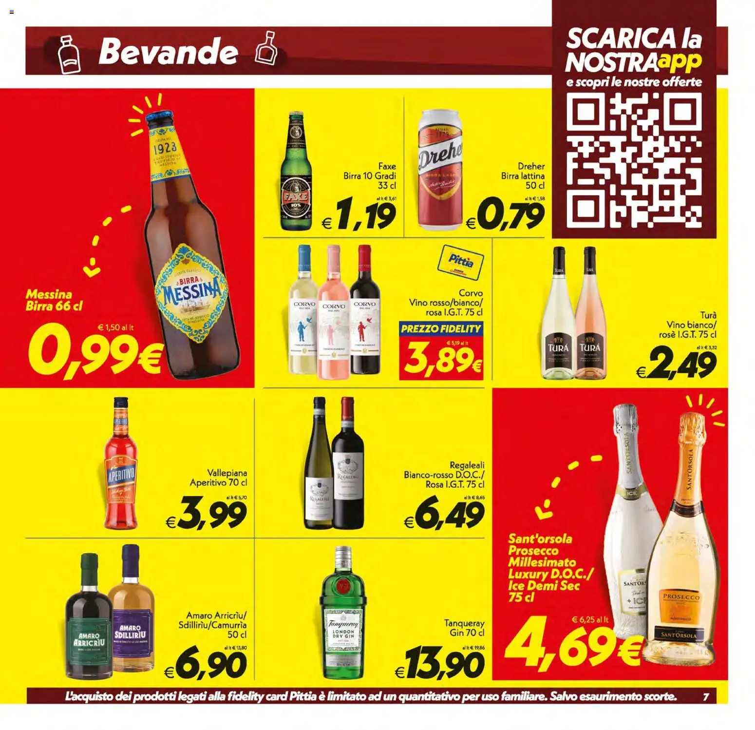 Volantino SuperConveniente del 21/08/2026 | Pagina: 7 | Prodotti: Dreher Birra, Bevande, Vino, Aperitivo