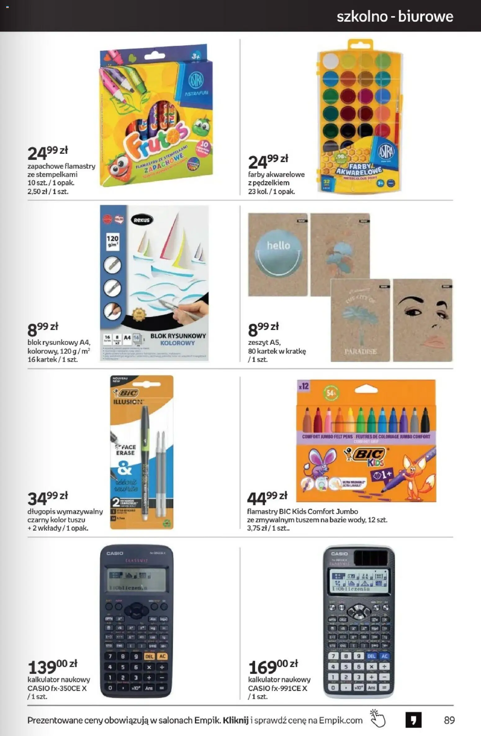 Empik promocje od 17.06.2026 | Strona: 89 | Produkty: Kalkulator, Zeszyt