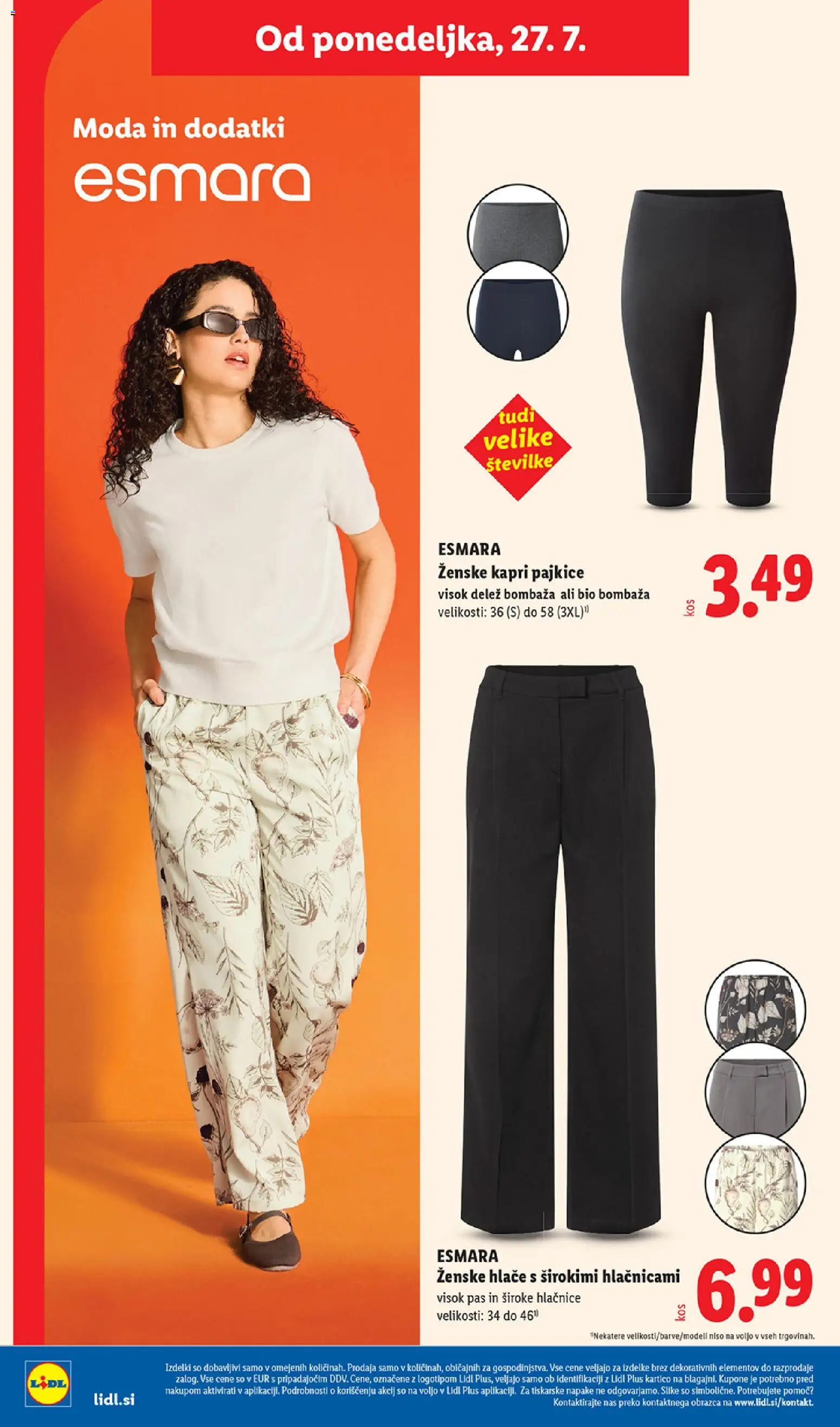 Novi Lidl katalog ponudbe – veljaven od 23.07.2026 | Stran: 62 | Izdelki: Pajkice, Hlace, Pas