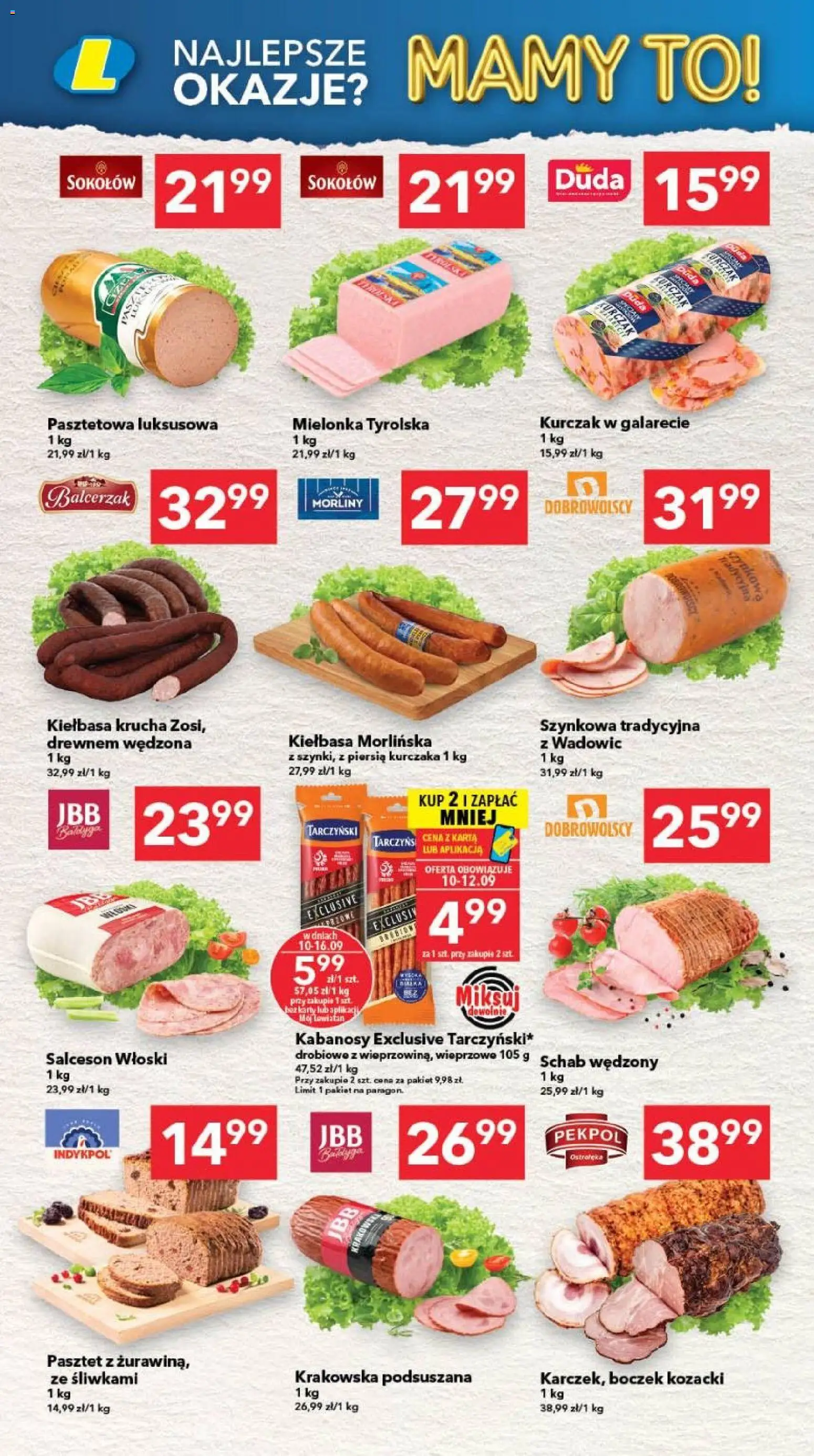 Lewiatan gazetka - Warszawa od 10.09.2026 | Strona: 2 | Produkty: Kiełbasa, Karta, Pasztet, Boczek