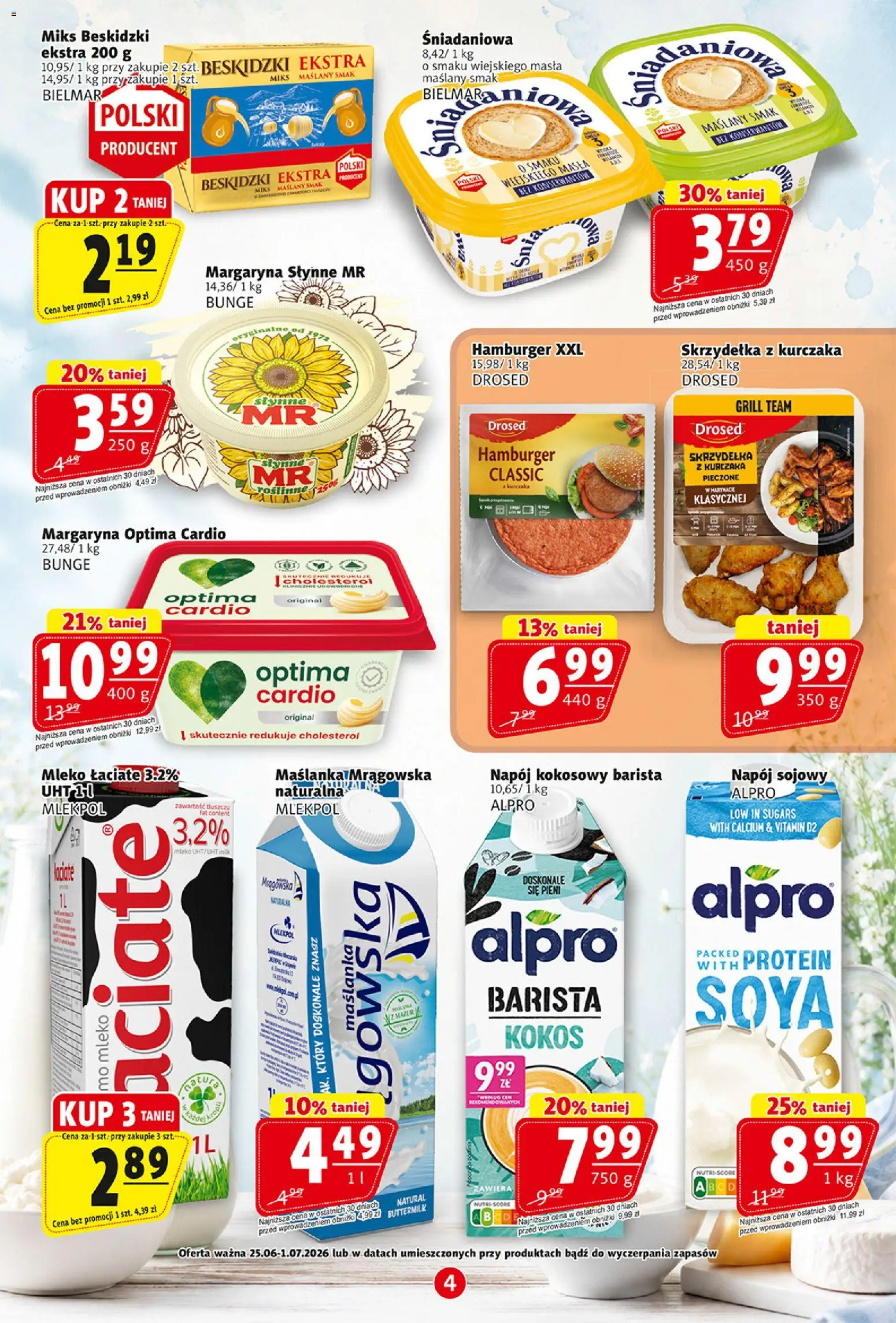 Prim Market gazetka od 25.06.2026 | Strona: 4 | Produkty: Mak, Maślanka, Napój kokosowy, Mleko