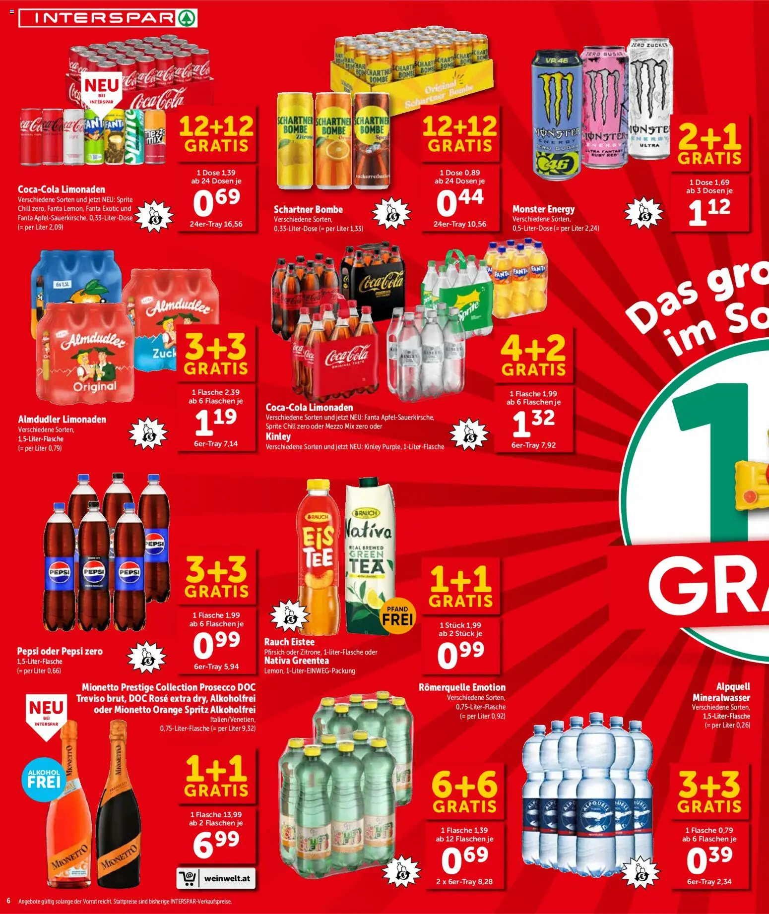 Interspar Flugblatt - Kärnten gültig ab 01.07.2026 | Seite: 6 | Produkte: Zucker, Pfirsich