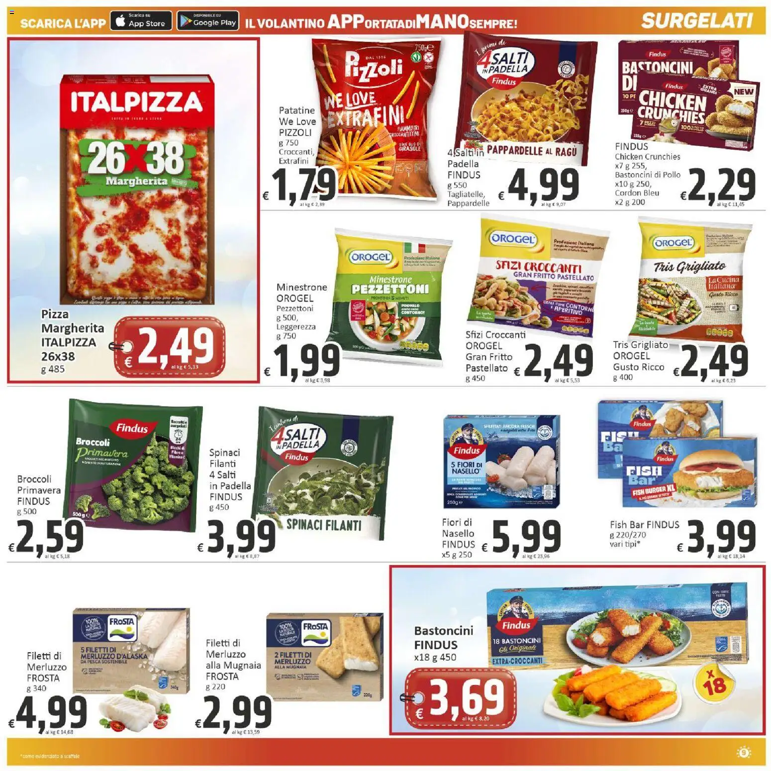 Volantino Paghi Poco del 21/08/2026 | Pagina: 9 | Prodotti: Minestrone, Pizza, Ragú, Aperitivo
