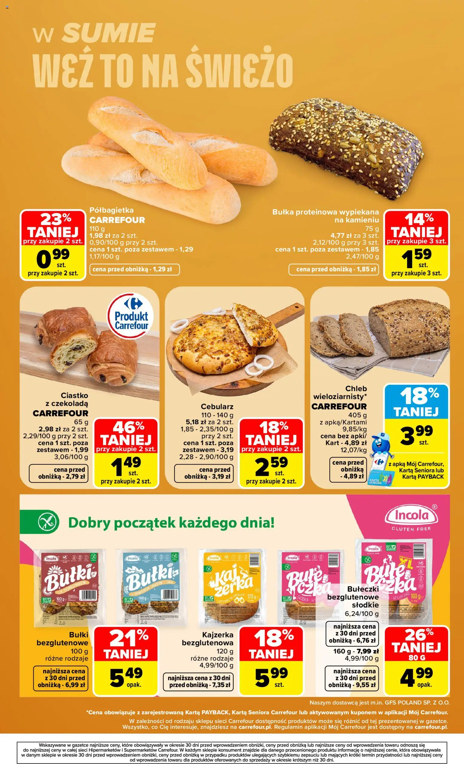 Carrefour gazetka - Weź to na świeżo od 21.09.2026 | Strona: 10 | Produkty: Kajzerka, Bułka, Chleb, Czekolada