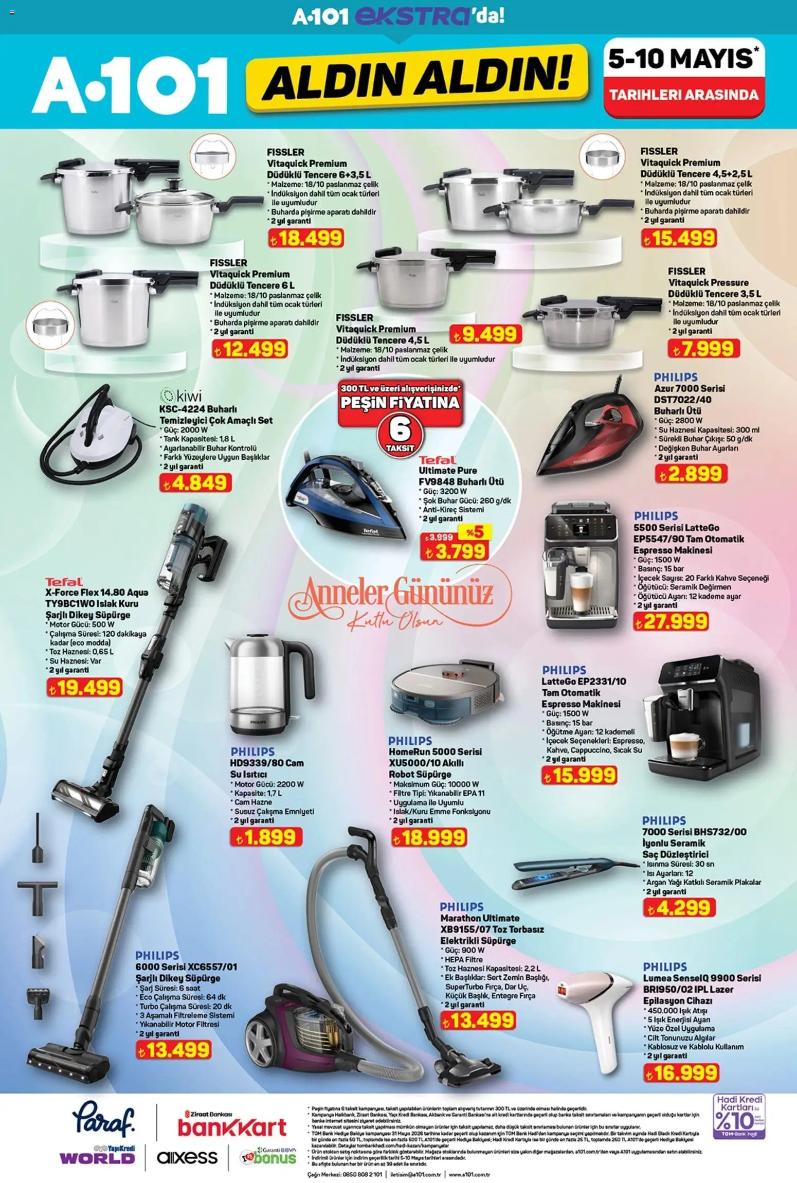 A101 - Katalog Aldın Aldın - 07.05.2026 tarihinden itibaren geçerlidir | Sayfa: 19 | Ürünler: Robot, Espresso makinesi, Su, Saat