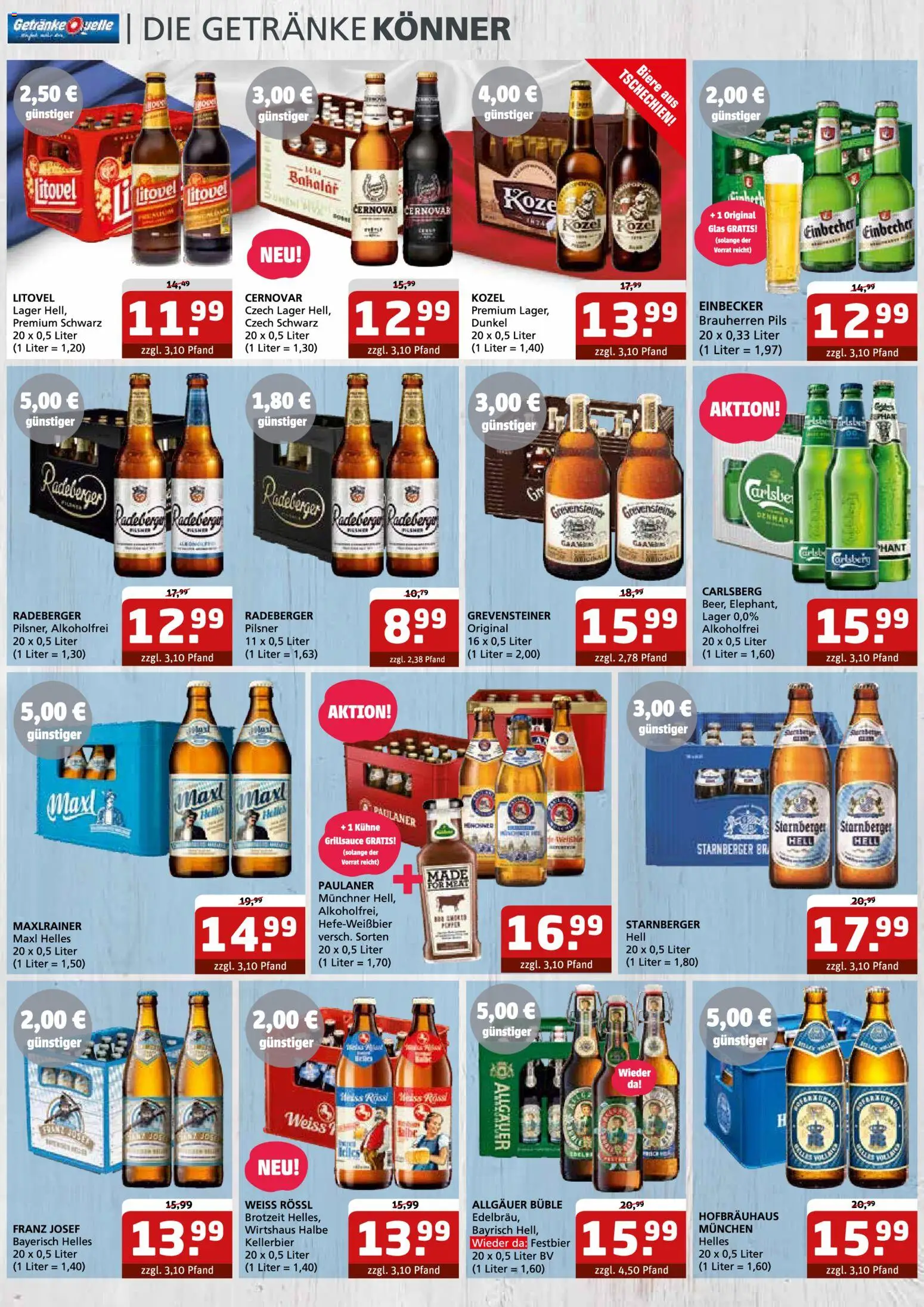 Getränke Quelle Prospekt – gültig ab 06.07.2026 | Seite: 2 | Produkte: Carlsberg, Pils, Paulaner