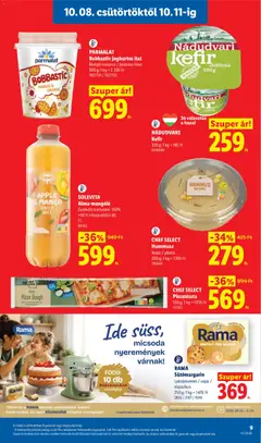 CHEF SELECT Pizzatészta, 550 g; 1 kg = 1035 Ft - amely érvényes a következő dátumtól: 2026.10.08. | Oldal: 9