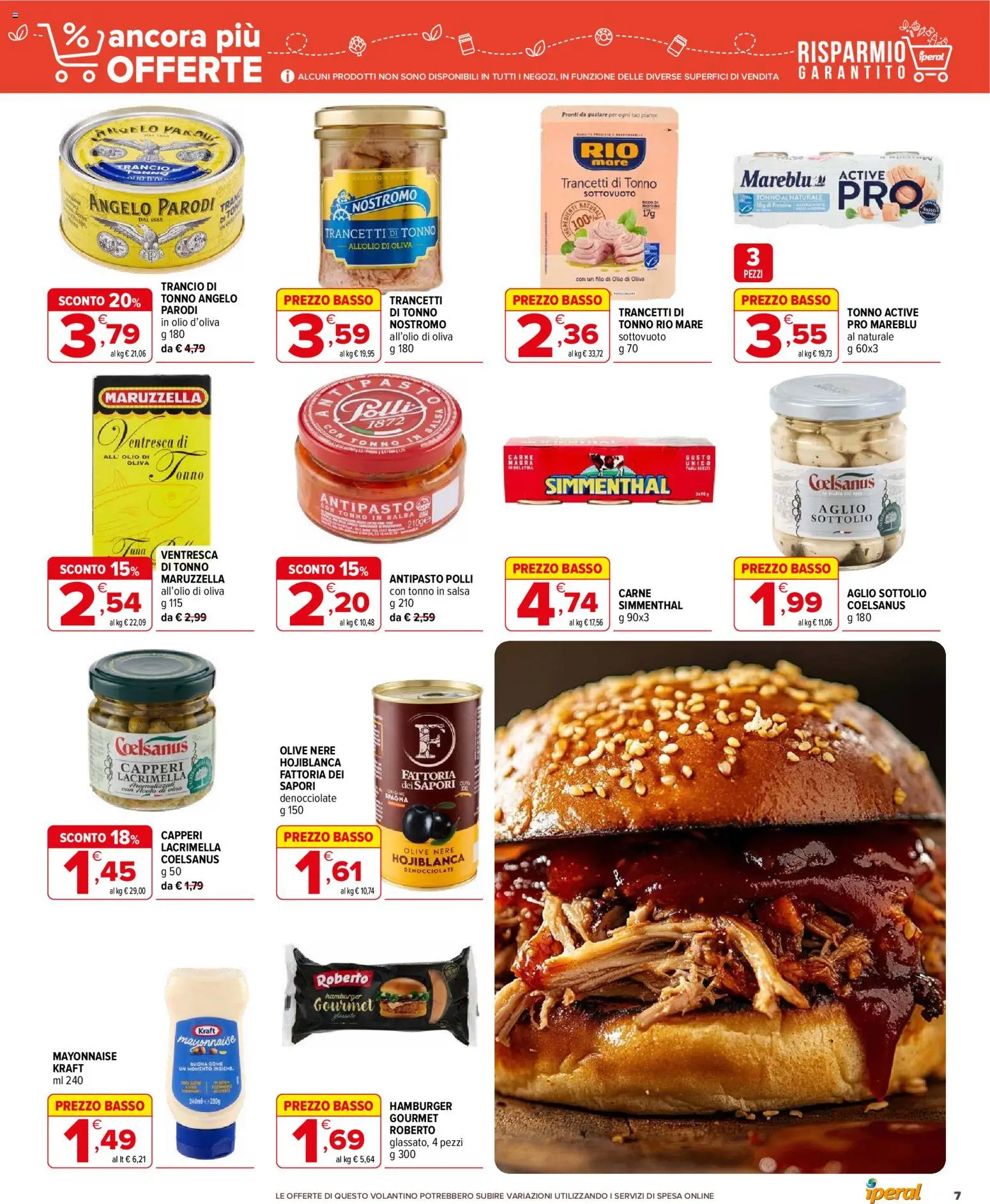 Volantino Iperal del 14/10/2026 | Pagina: 7 | Prodotti: Salsa, Olio, Olive, Aglio