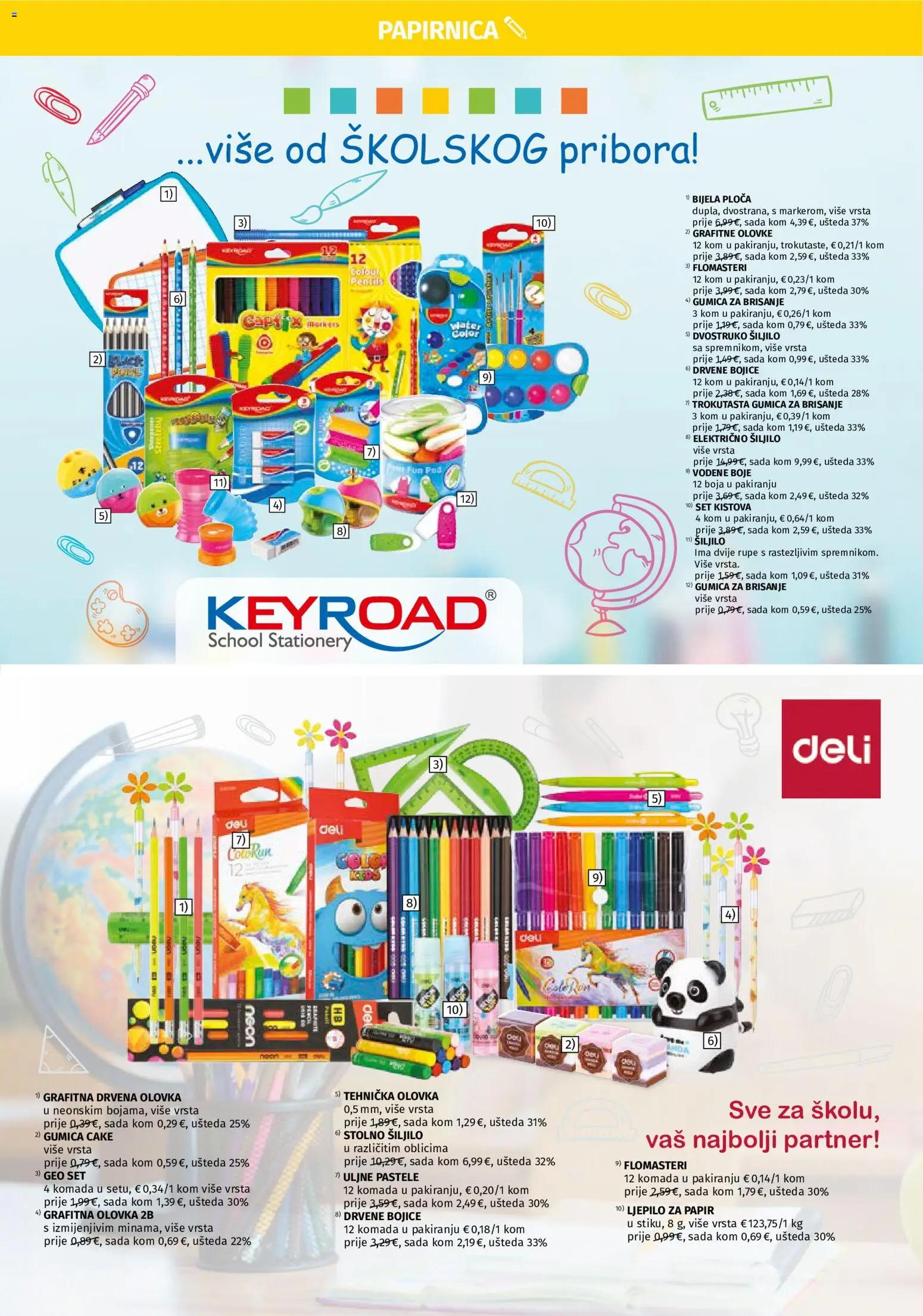 Müller katalog | vrijedi od 17.08.2026 | Stranica: 5 | Proizvodi: Šiljilo, Ljepilo, Grafitne olovke, Drvene bojice