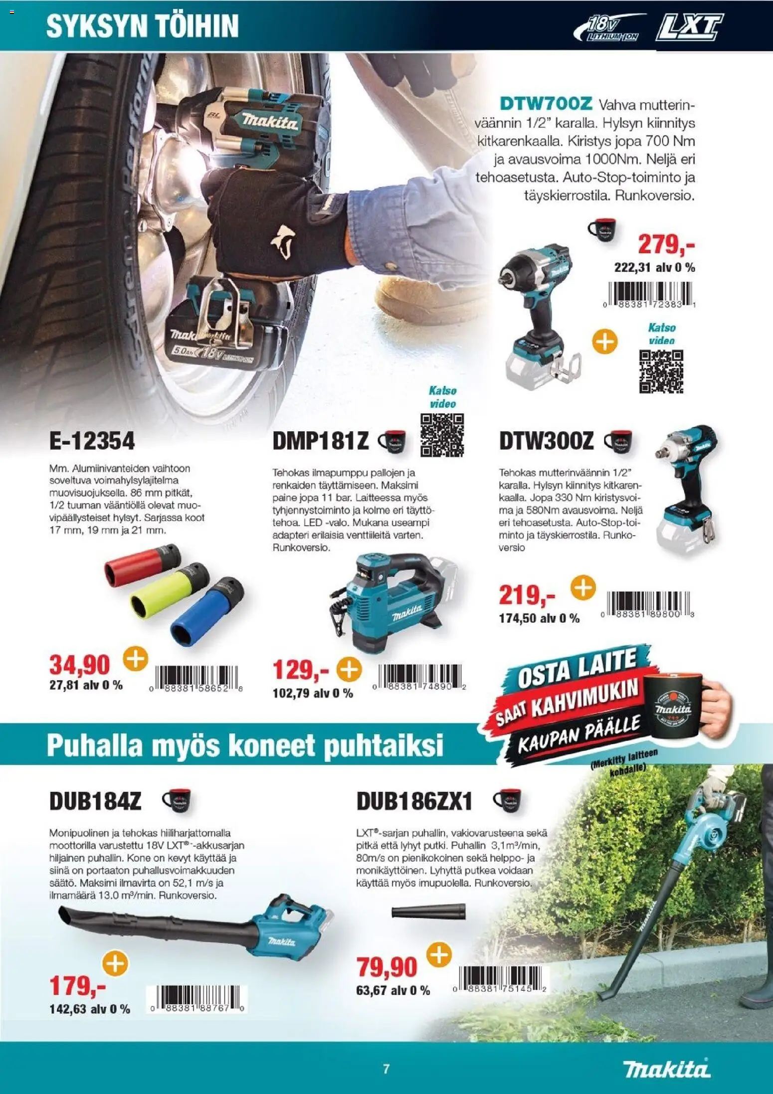 Makita tarjoukset – voimassa 02/10/2026 alkaen | Sivu: 7