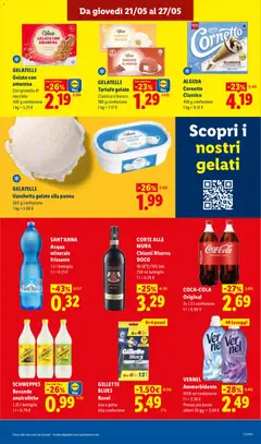Anteprima del volantino GELATELLI Gelato con amarena, Con granella di nocciole 420 g confezione valido a partire dal 21.05.2026 | Pagina: 17