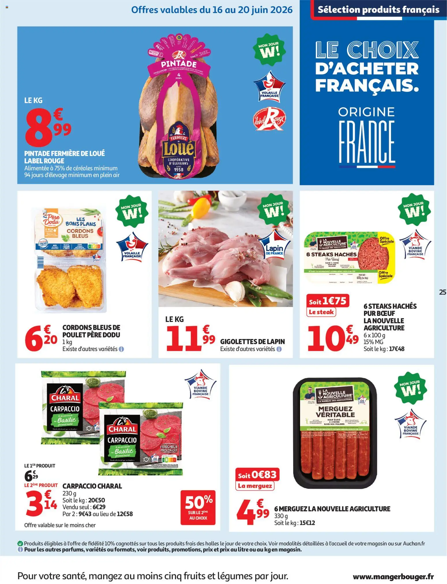 {H1} | Pagina: 25 | Producten: Steak, Merguez, La, Retek