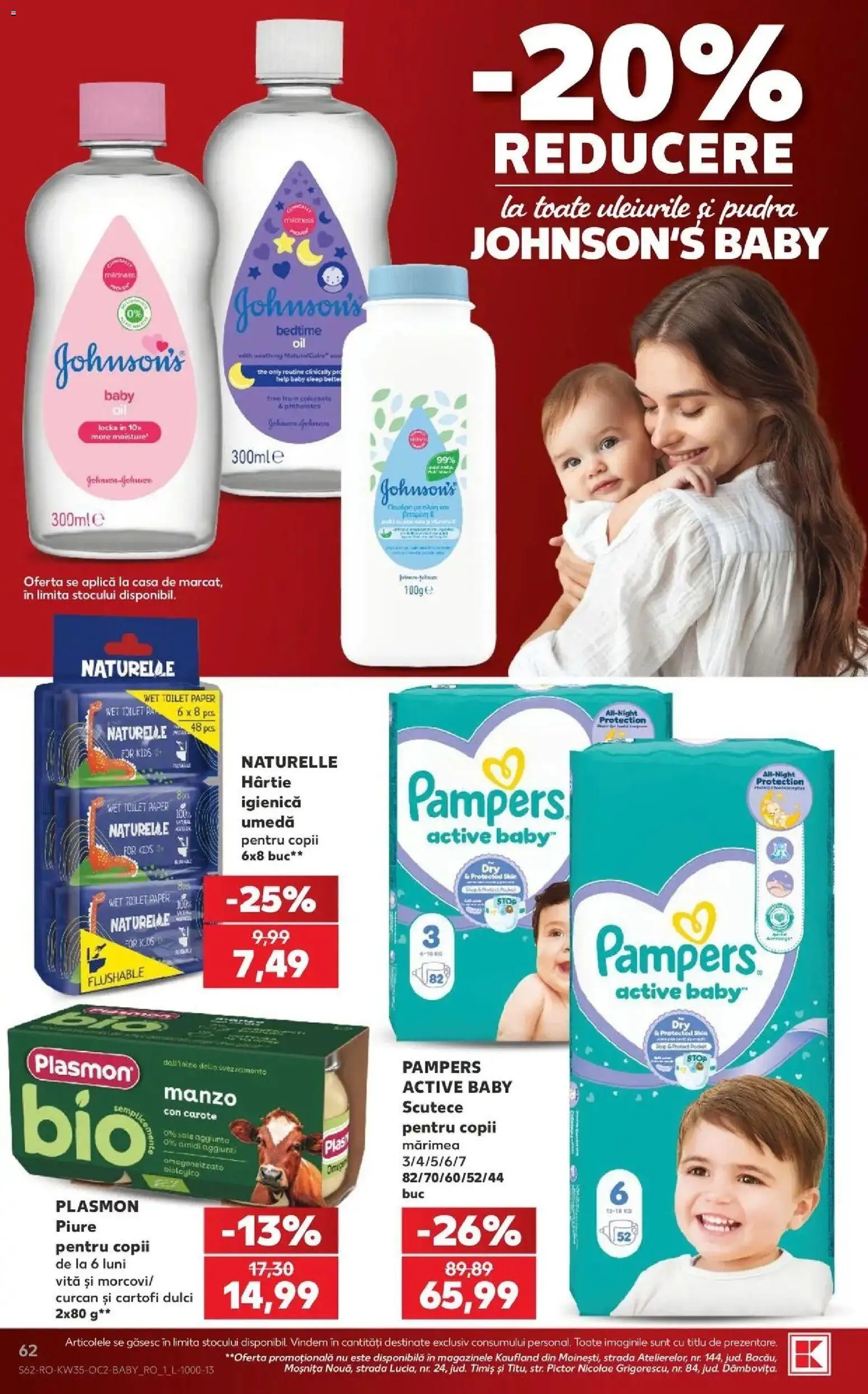 Kaufland Curtea de Argeș 26.08.2026 - Revista si Oferta | Pagină: 62 | Produse: Vită, Baby, Cartofi dulci, Pudră