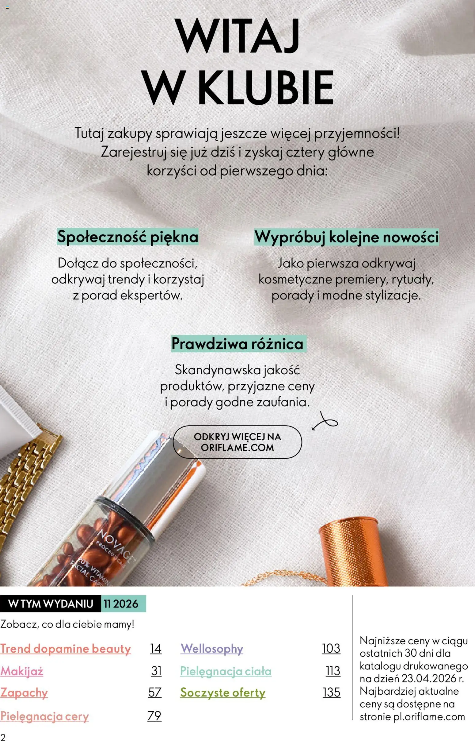 Oriflame Katalog 11 2026 od 29.07.2026 | Strona: 2 | Produkty: Makijaż