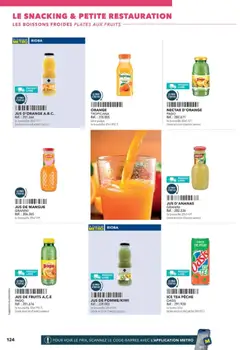 METRO - Prévisualisation de METRO - Boulangers Pâtissiers valide à partir de 30/04/2026 | Page: 124 | Produits: Jus d'orange, Orange, Jus d'ananas, Thé