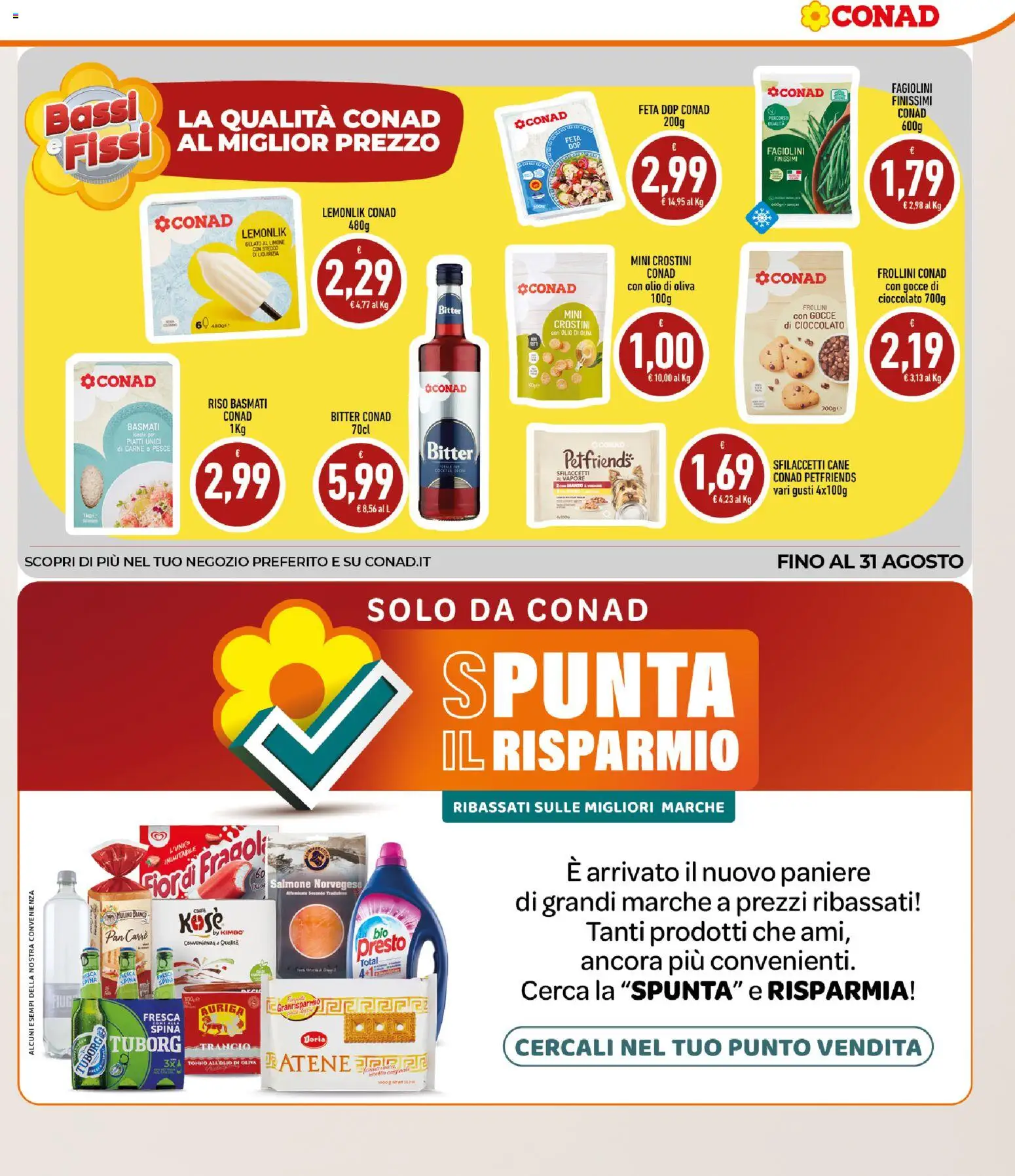 Volantino Conad del 22/07/2026 | Pagina: 5 | Prodotti: Riso Basmati, Limone, Feta, Olio di Oliva