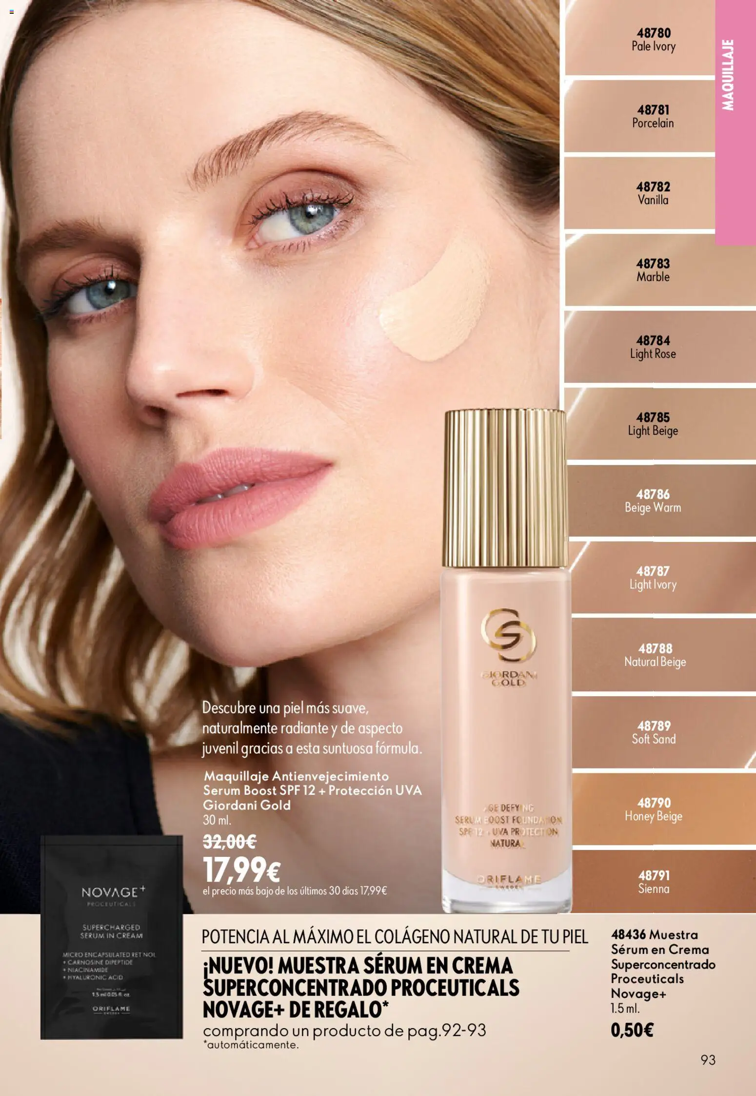 Oriflame - Catálogo Campaña 13 │ válido desde el 16/09/2026 | Página: 93 | Productos: Maquillaje, Sérum, Crema