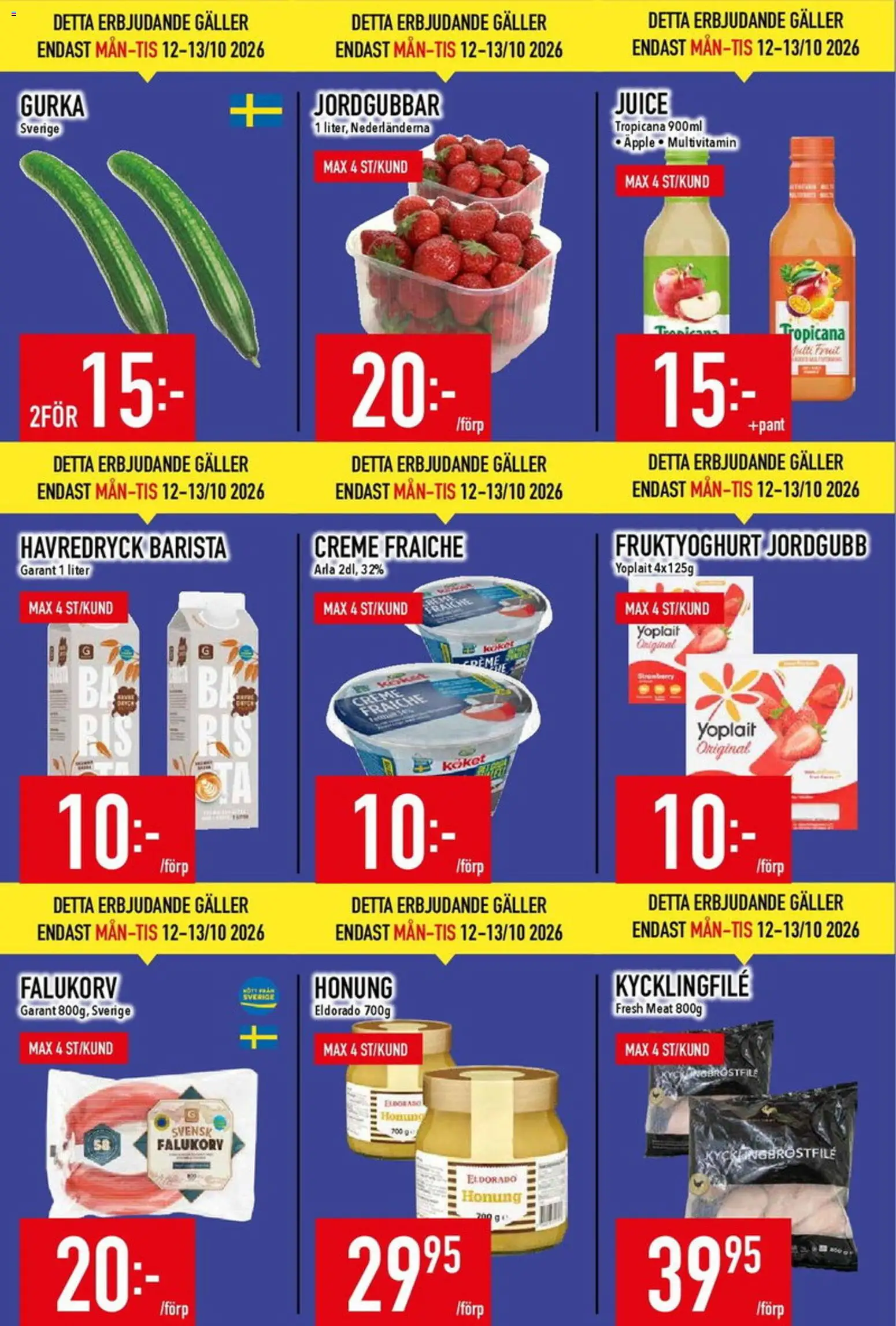 Matdax reklamblad aktuell från 12/10/2026 | Sida: 2