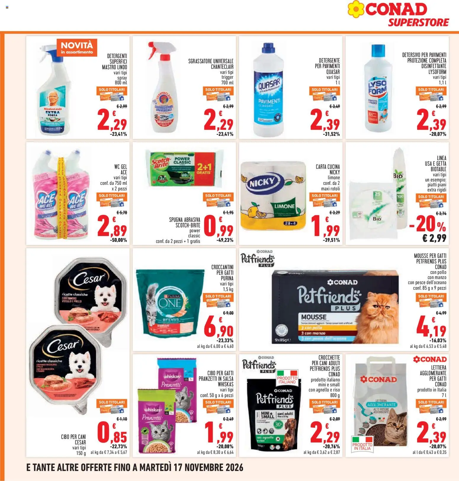 Volantino Conad del 05/11/2026 | Pagina: 30 | Prodotti: Pollo, Riso, Manzo, Piatti