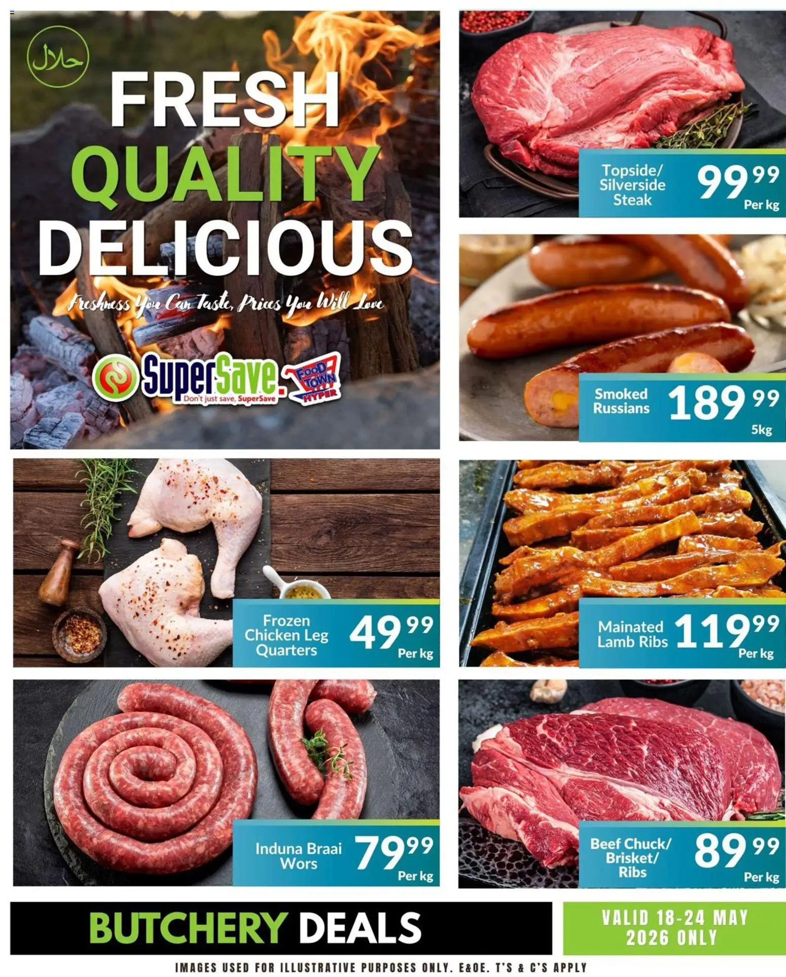 New Super Save catalogue – valid from 18.05.2026 | Page: 3 | Products: Steak, Ribs, Chicken, Beef
