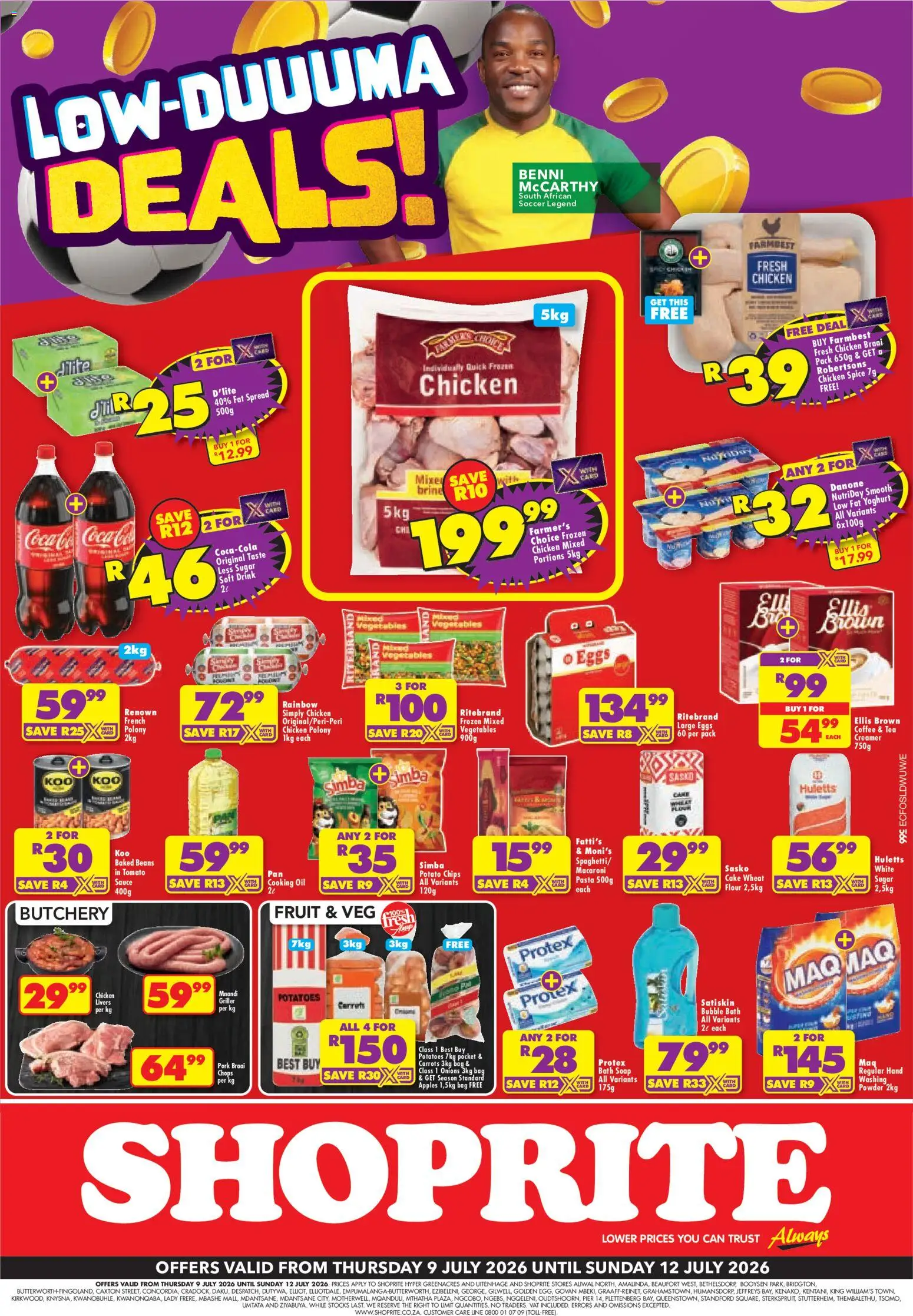 New Shoprite catalogue – valid from 09/07/2026 | Page: 1 | Products: Cake, Coffee, Polony, Sauce