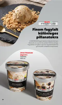 Spar Jégkrém katalógus - amely érvényes a következő dátumtól: 2026.05.14. | Oldal: 20 | Termékek: Fagylalt, Lé, Jégkrém