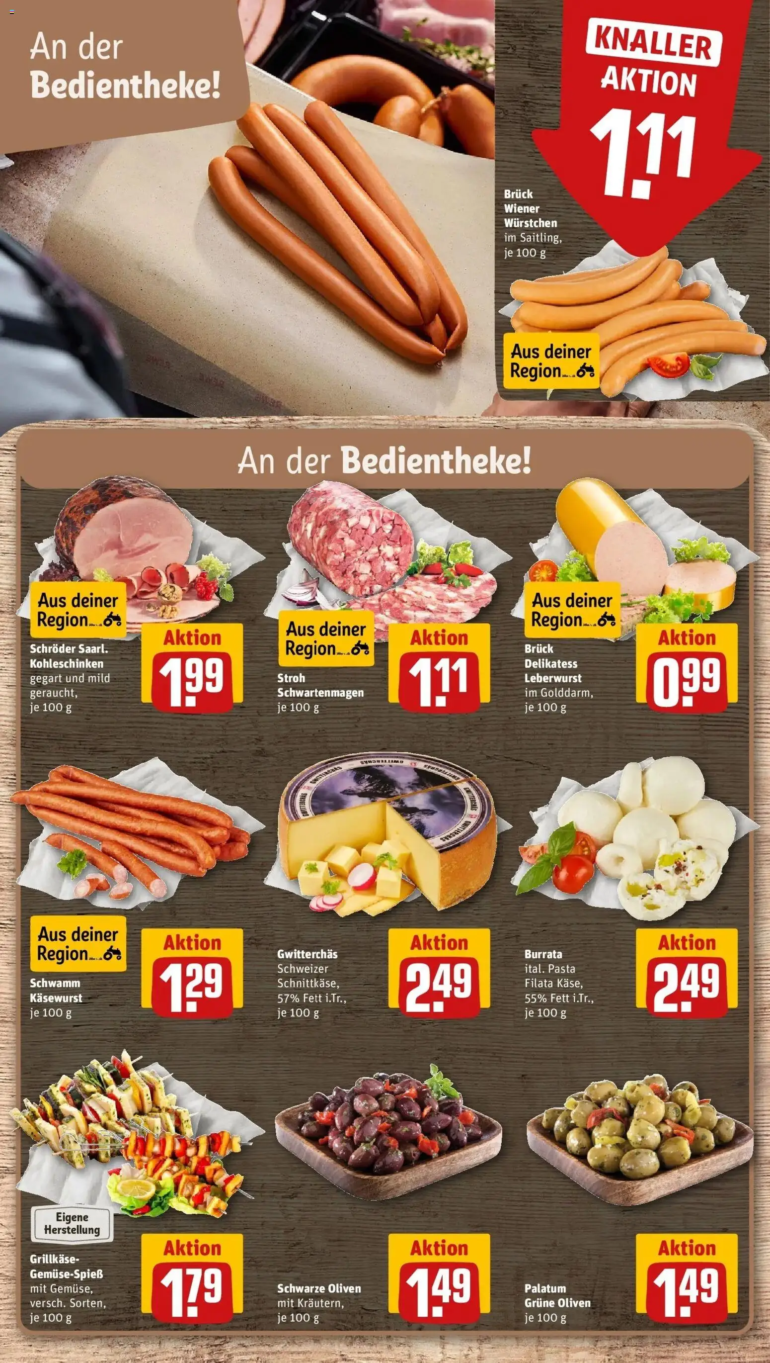 REWE Prospekt ab 07.09.2026 zum Blättern » Angebote | Seite: 11 | Produkte: Wiener wurstchen, Burrata, Gemüse, Pasta