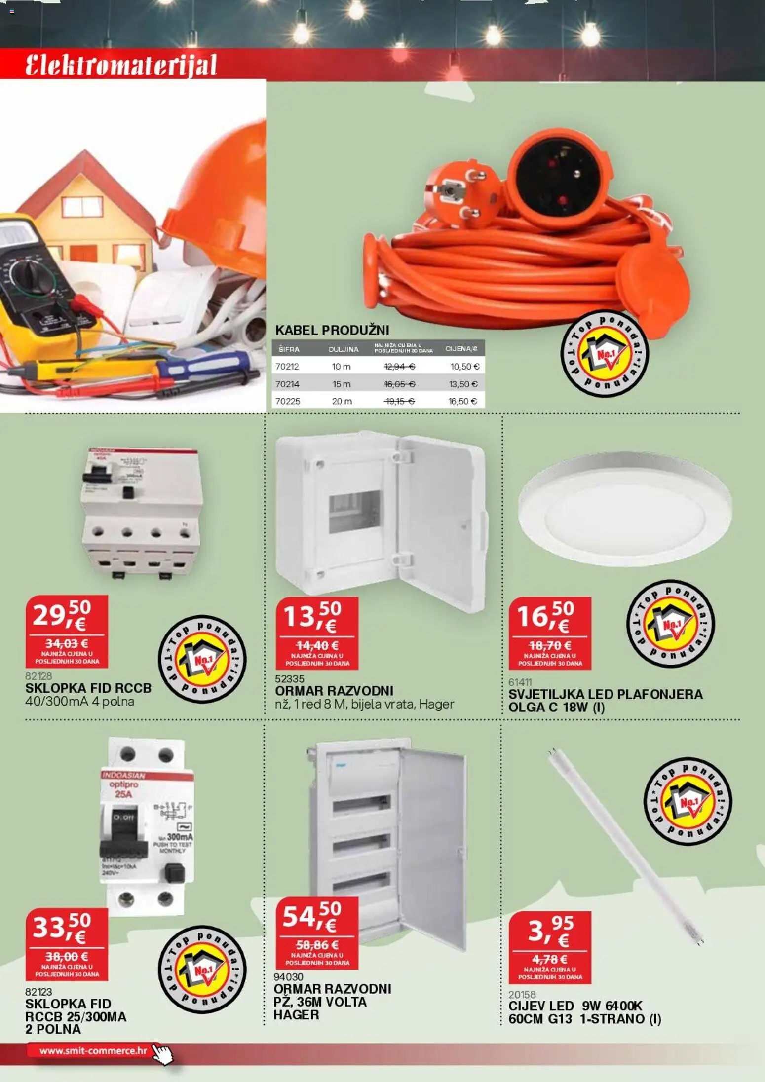 Smit Commerce katalog | vrijedi od 15.06.2026 | Stranica: 10 | Proizvodi: Ormar, Svjetiljka, Plafonjera, Kabel