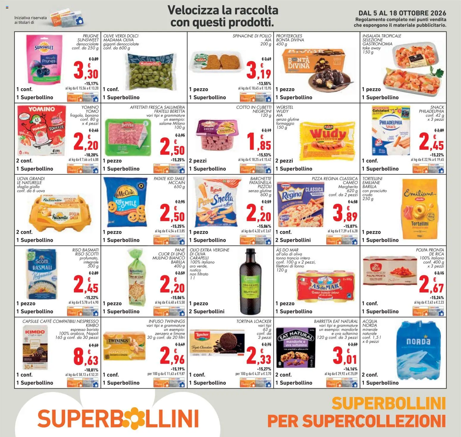 Volantino Conad del 08/10/2026 | Pagina: 21 | Prodotti: Senza glutine, Formaggio, Prosciutto, Arachidi