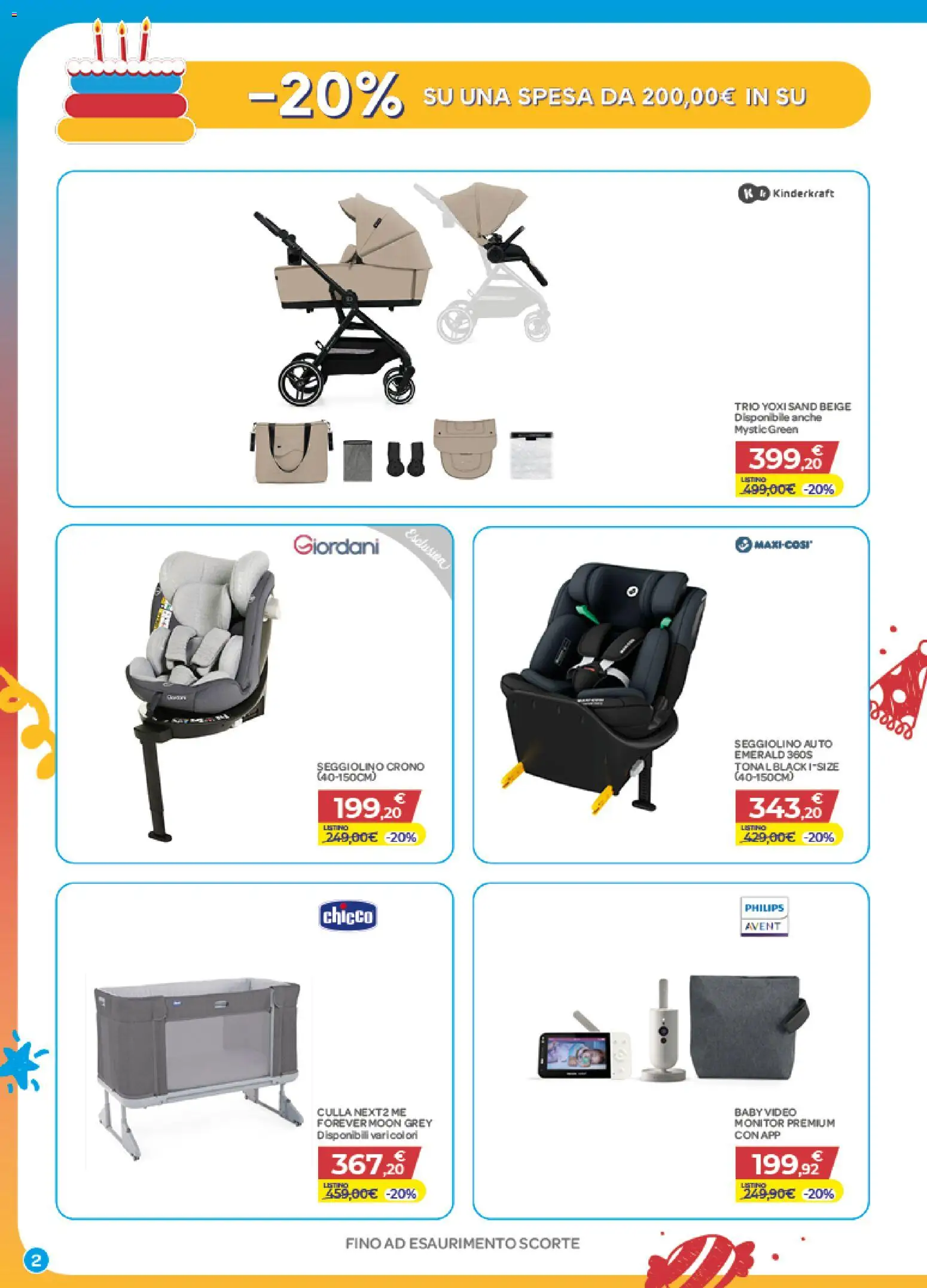 Volantino Bimbo store del 01/10/2026 | Pagina: 2 | Prodotti: Monitor, Culla, Seggiolino, Video