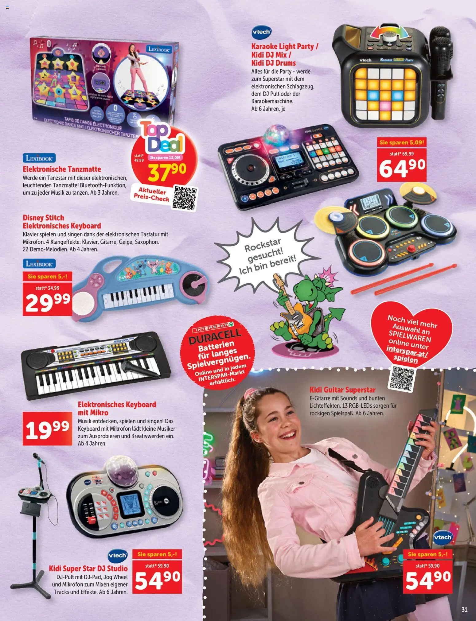 Interspar Sonderfolder Kindergeschenke gültig ab 27.10.2026 | Seite: 31 | Produkte: Tastatur, Mikrofon