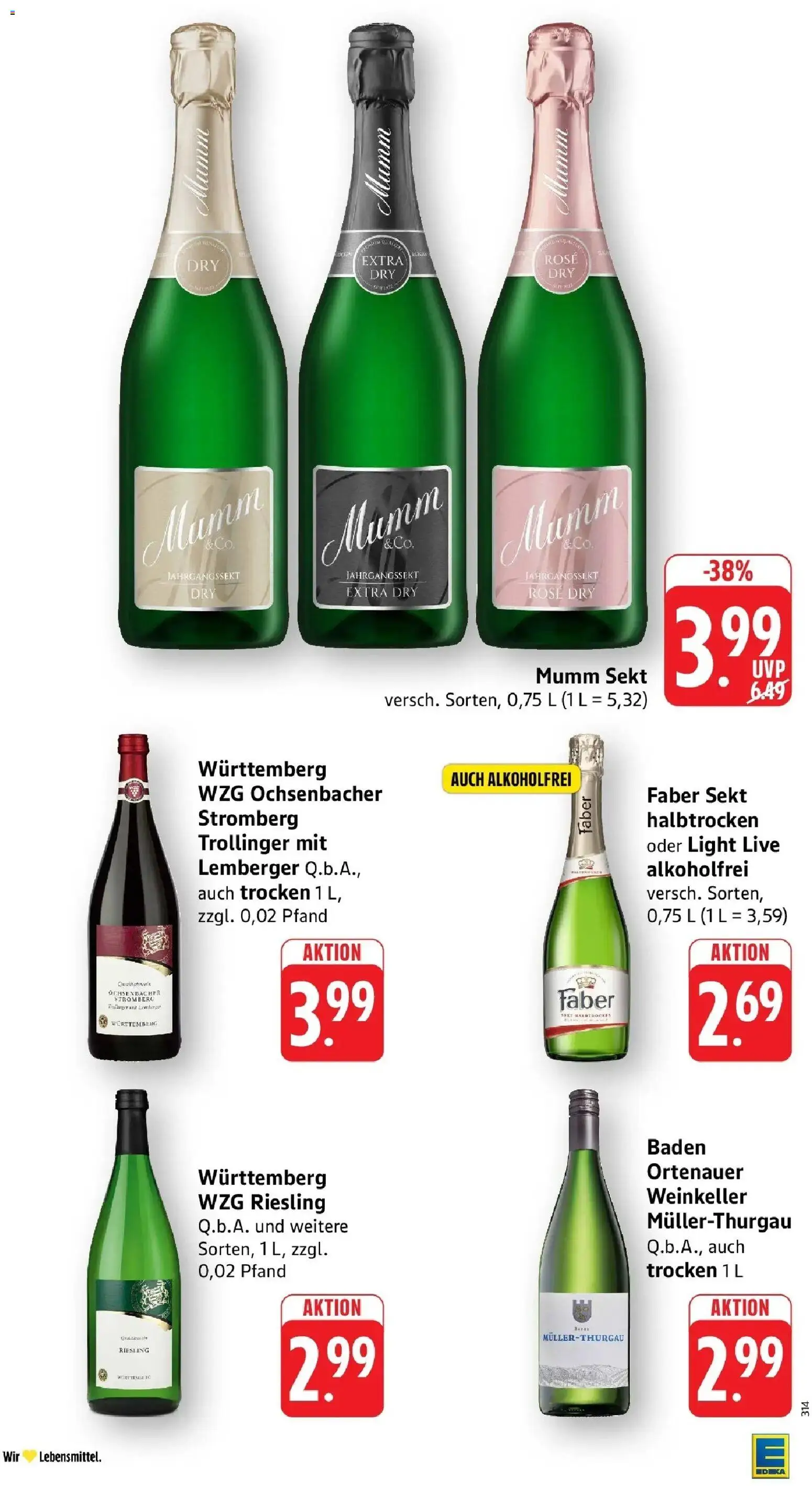 Edeka Prospekt Villingen - Schwenningen – gültig ab 27.07.2026 | Seite: 32 | Produkte: Mumm sekt, Sekt