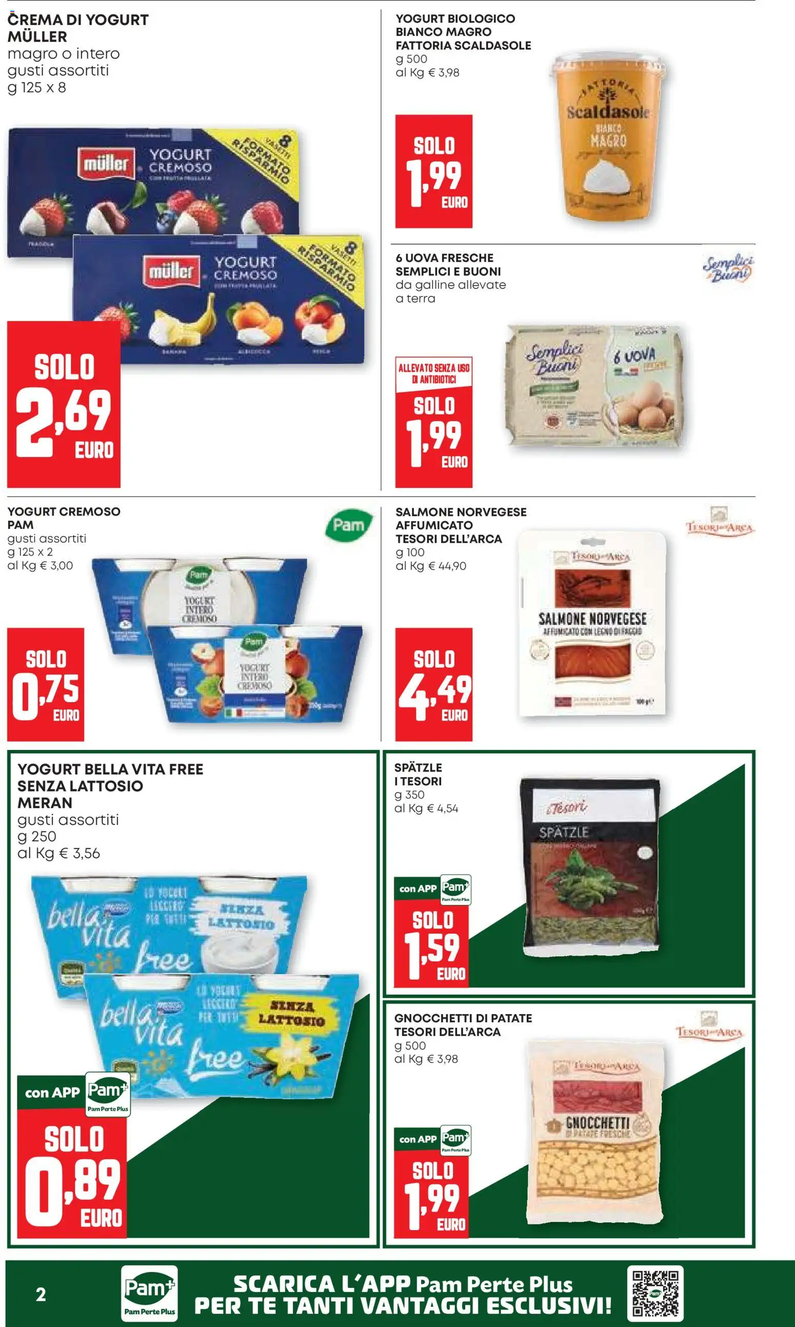 Volantino PAM del 22/10/2026 | Pagina: 2 | Prodotti: Crema, Tè, Patate, Yogurt cremoso