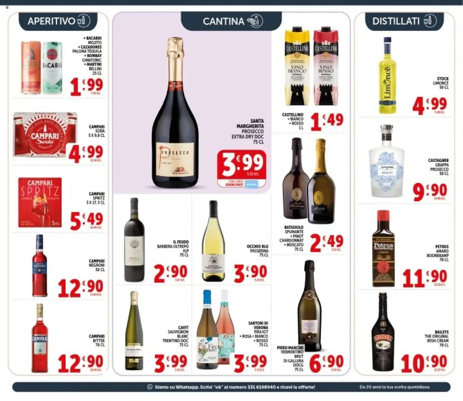 Volantino Decò del 08.06.2026 | Pagina: 18 | Prodotti: Prosecco, Tequila, Spumante, Aperitivo