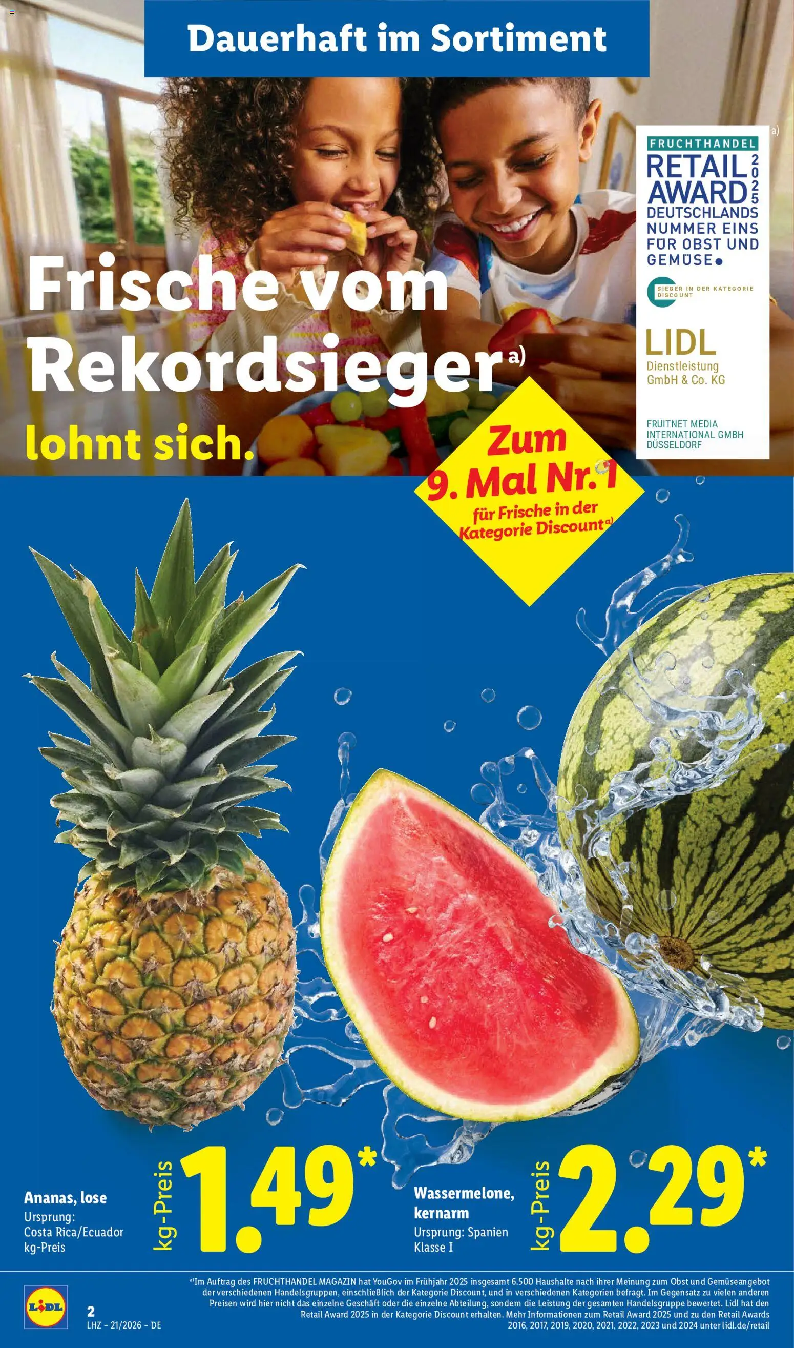 Lidl Prospekt – gültig ab 18.05.2026 | Seite: 6 | Produkte: Gemüse, Obst