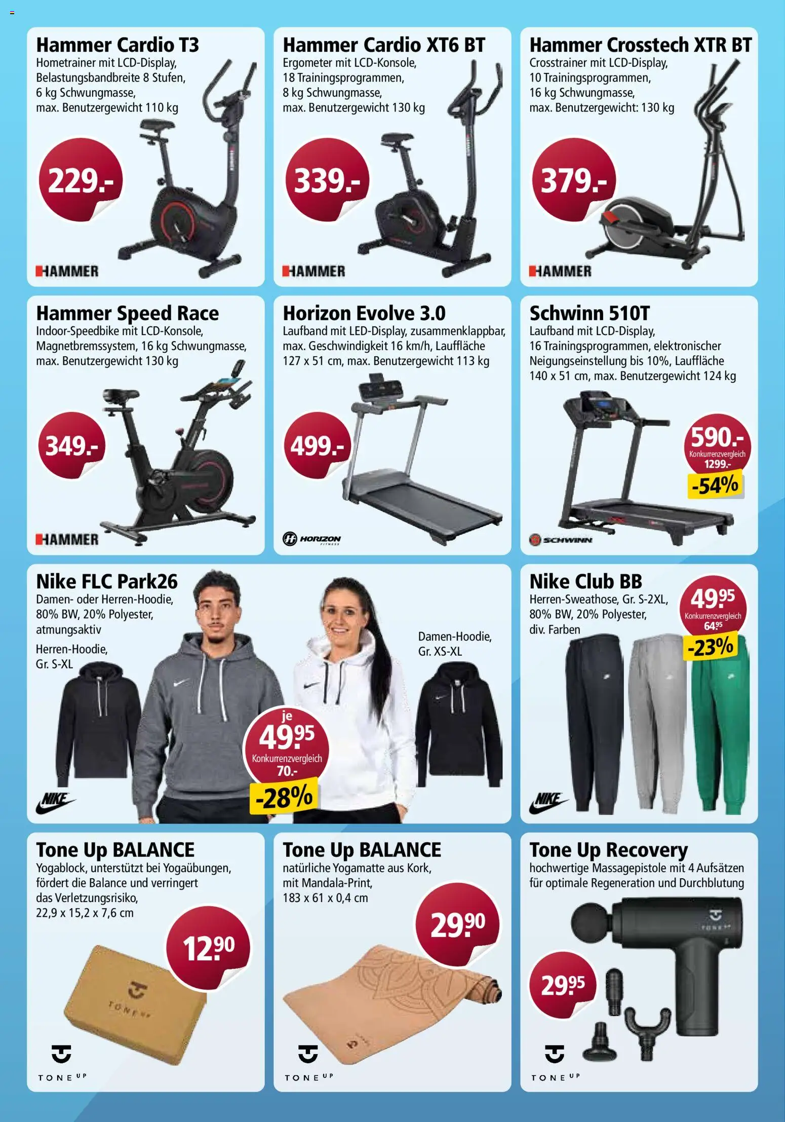 Otto's aktionen Online – gültig ab 10.10.2026 | Seite: 36 | Produkte: Laufband, Ergometer, Crosstrainer, Massagepistole