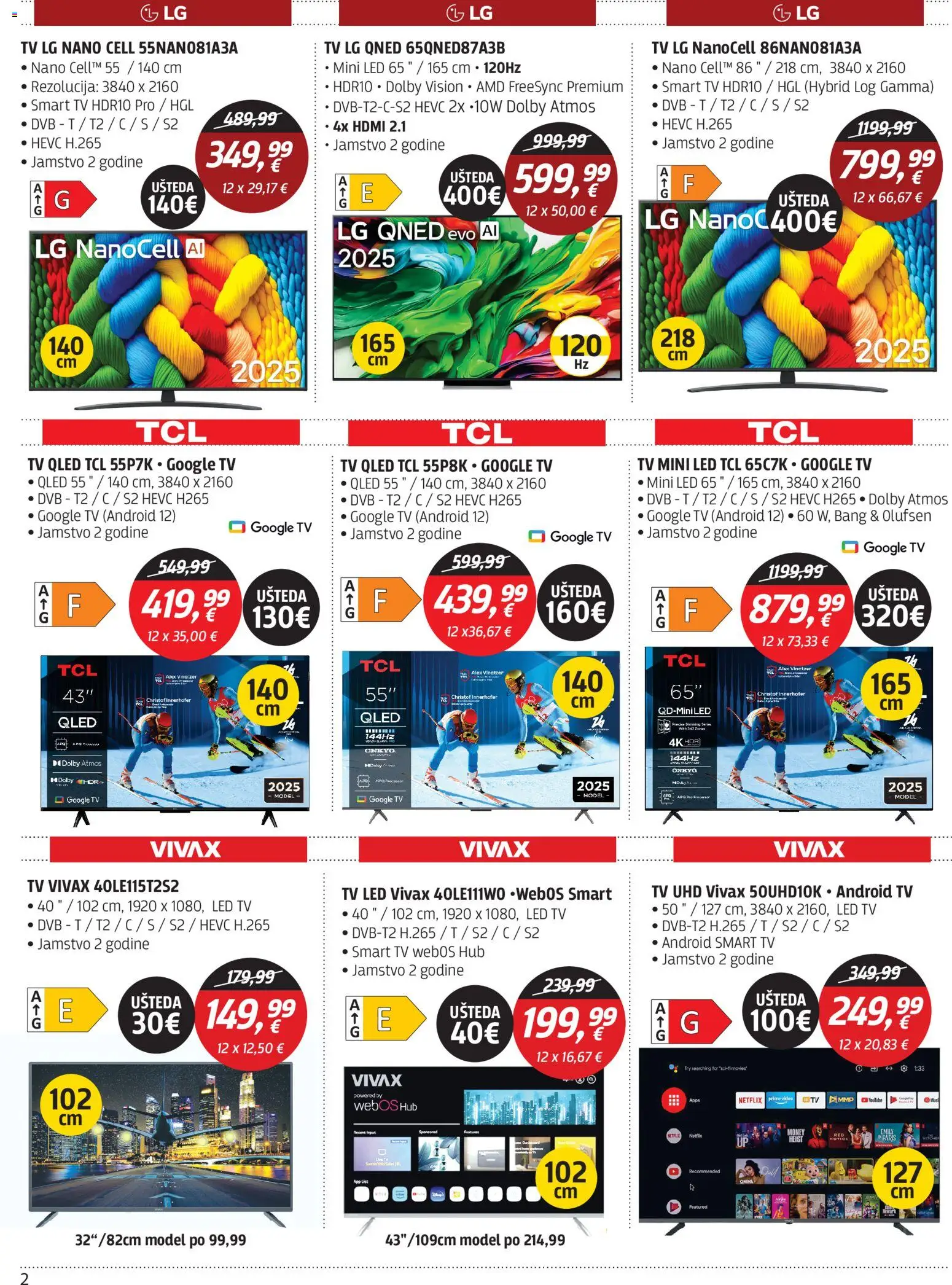 Centar Tehnike katalog | vrijedi od 15.06.2026 | Stranica: 2 | Proizvodi: Smart TV, Tv, Video