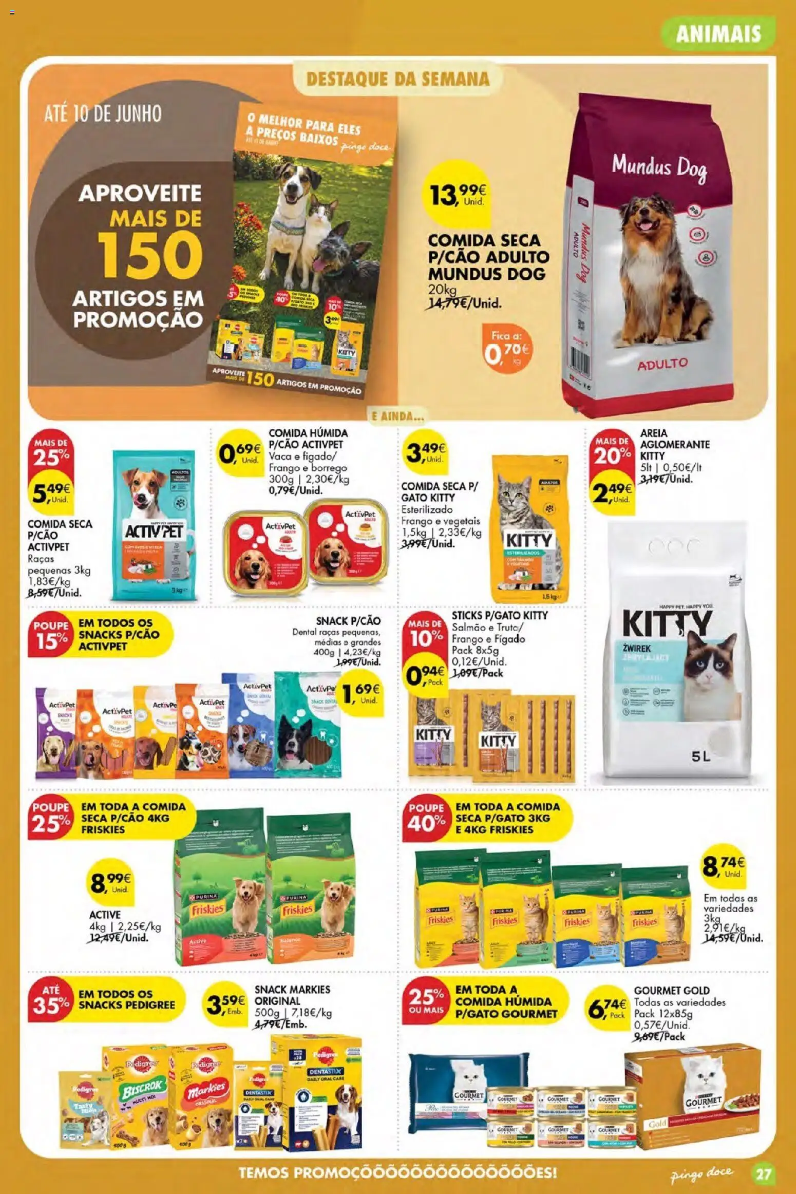 Pingo Doce Poupe Esta Semana Açores │ válido de 04.06.2026 | Página: 27 | Produtos: Vitela, Areia, Frango, Salmão