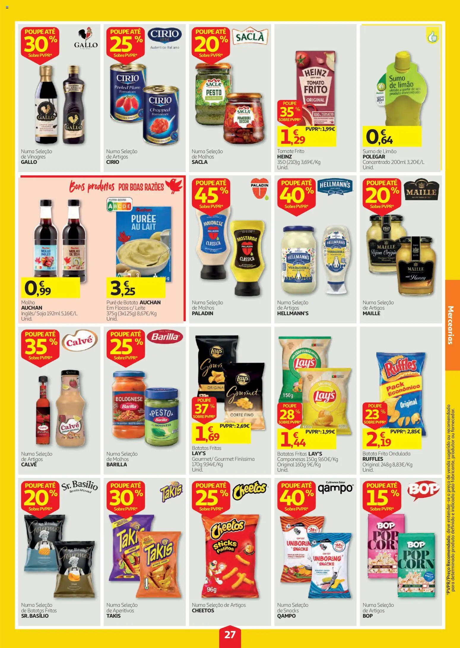 Auchan folheto │ válido de 01/10/2026 | Página: 27 | Produtos: Mostarda, Leite, Sumo, Barilla