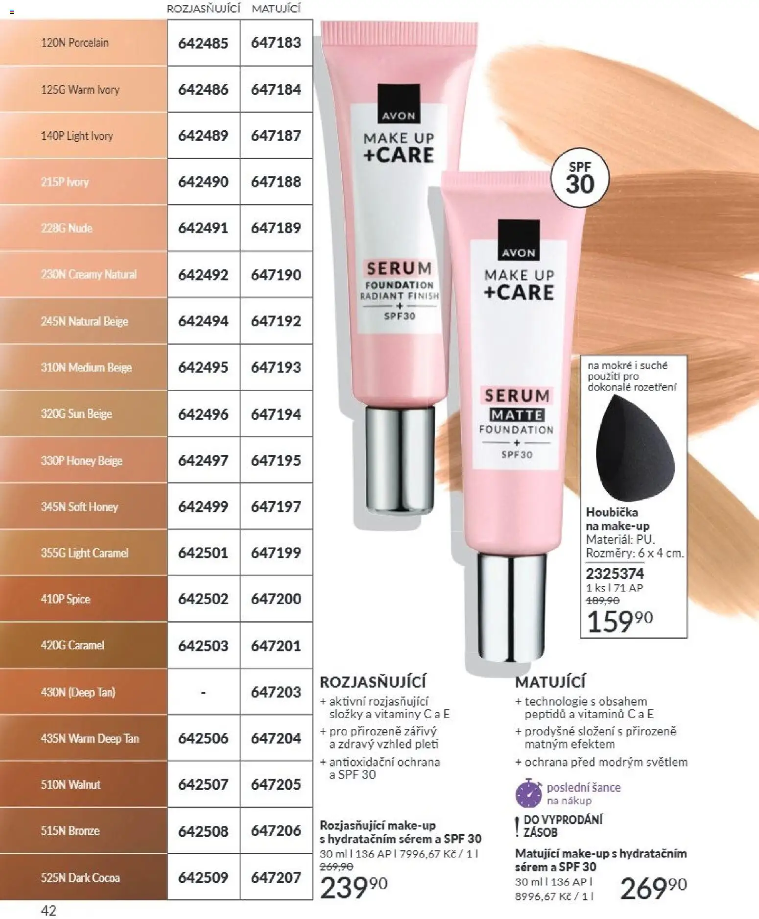 Avon Katalog 08/2026 od 01.08.2026 | Strana: 42 | Produkty: Finish, Makeup, Sérum, Vitamíny