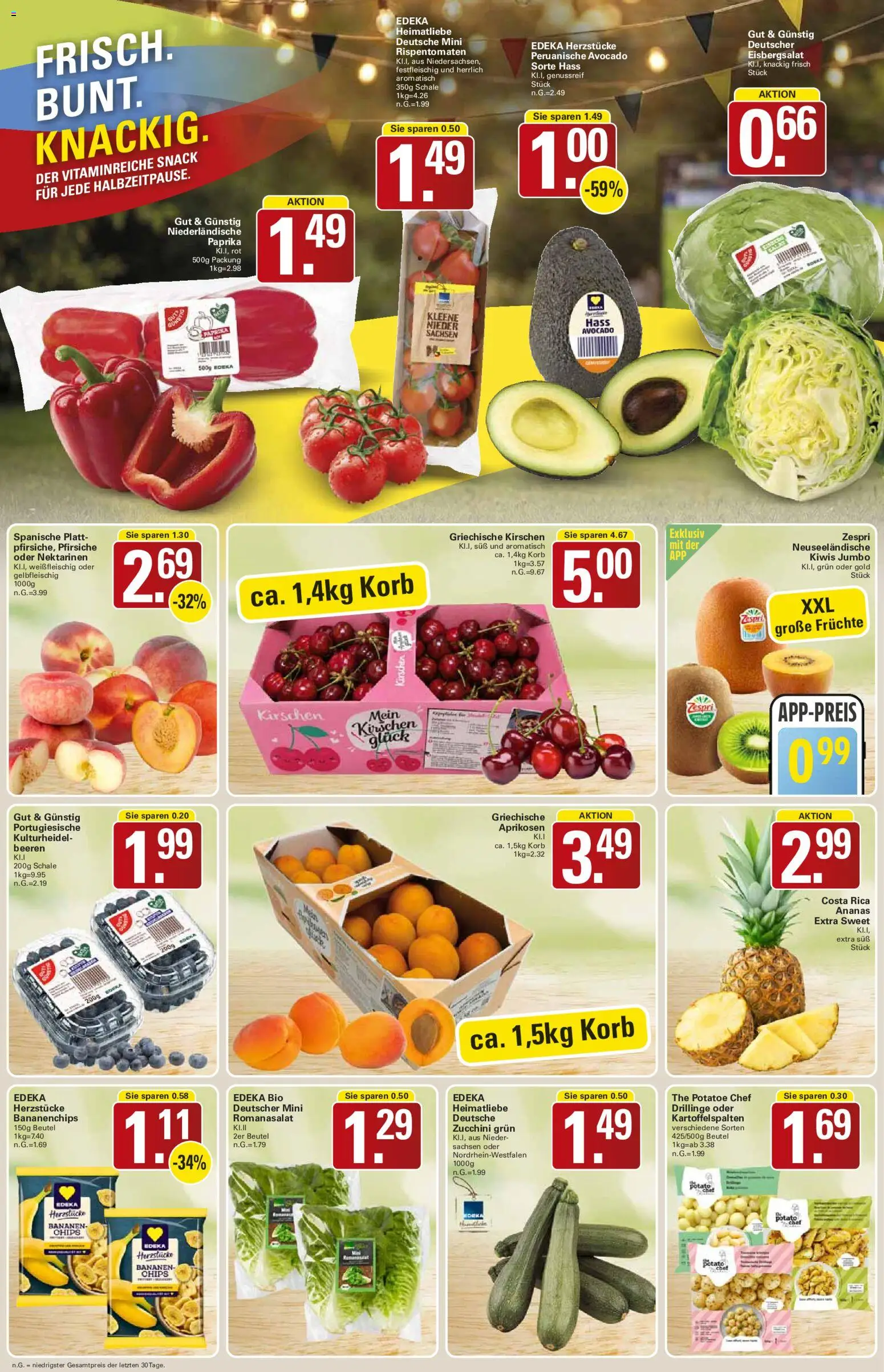 WEZ Prospekt – gültig ab 15.06.2026 | Seite: 2 | Produkte: Korb, Eisbergsalat, Zucchini, Chips