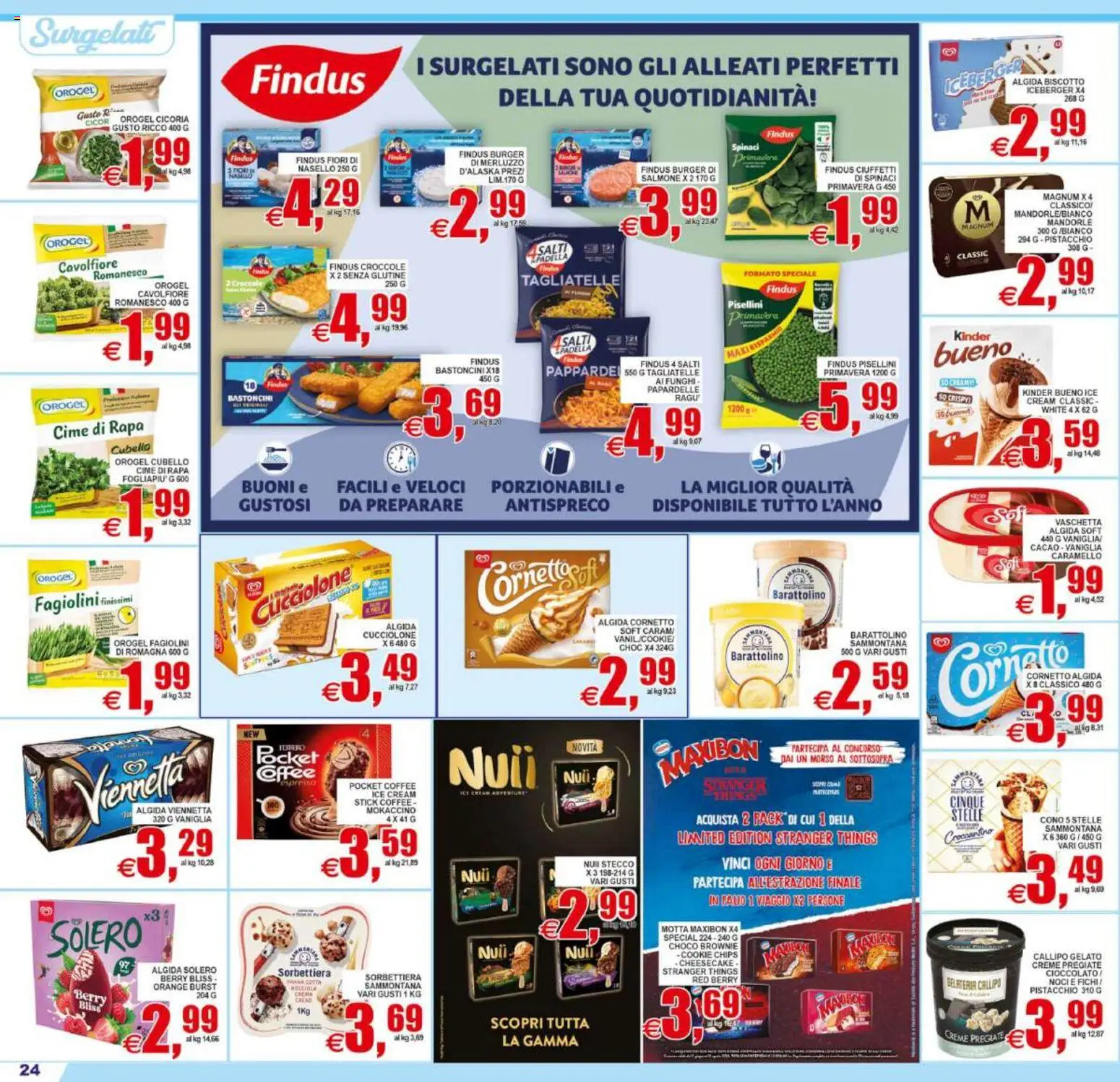 Volantino Pewex del 22/07/2026 | Pagina: 24 | Prodotti: Cioccolato, Salmone, Mandorle, Funghi