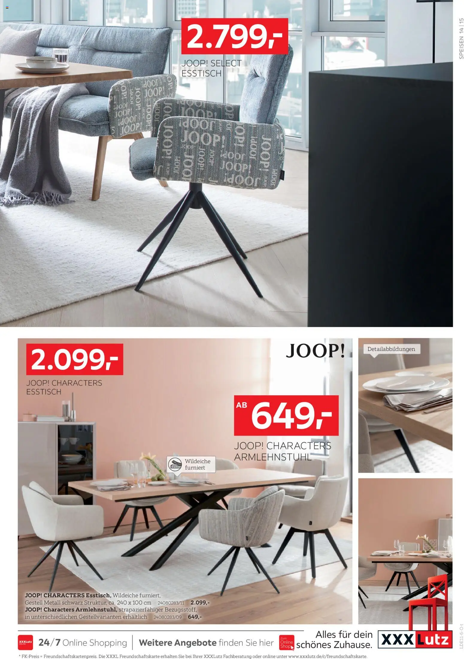 XXXLutz JOOP! Aktionswochen – gültig ab 17.10.2026 | Seite: 15 | Produkte: Wohnlandschaft, Kissen