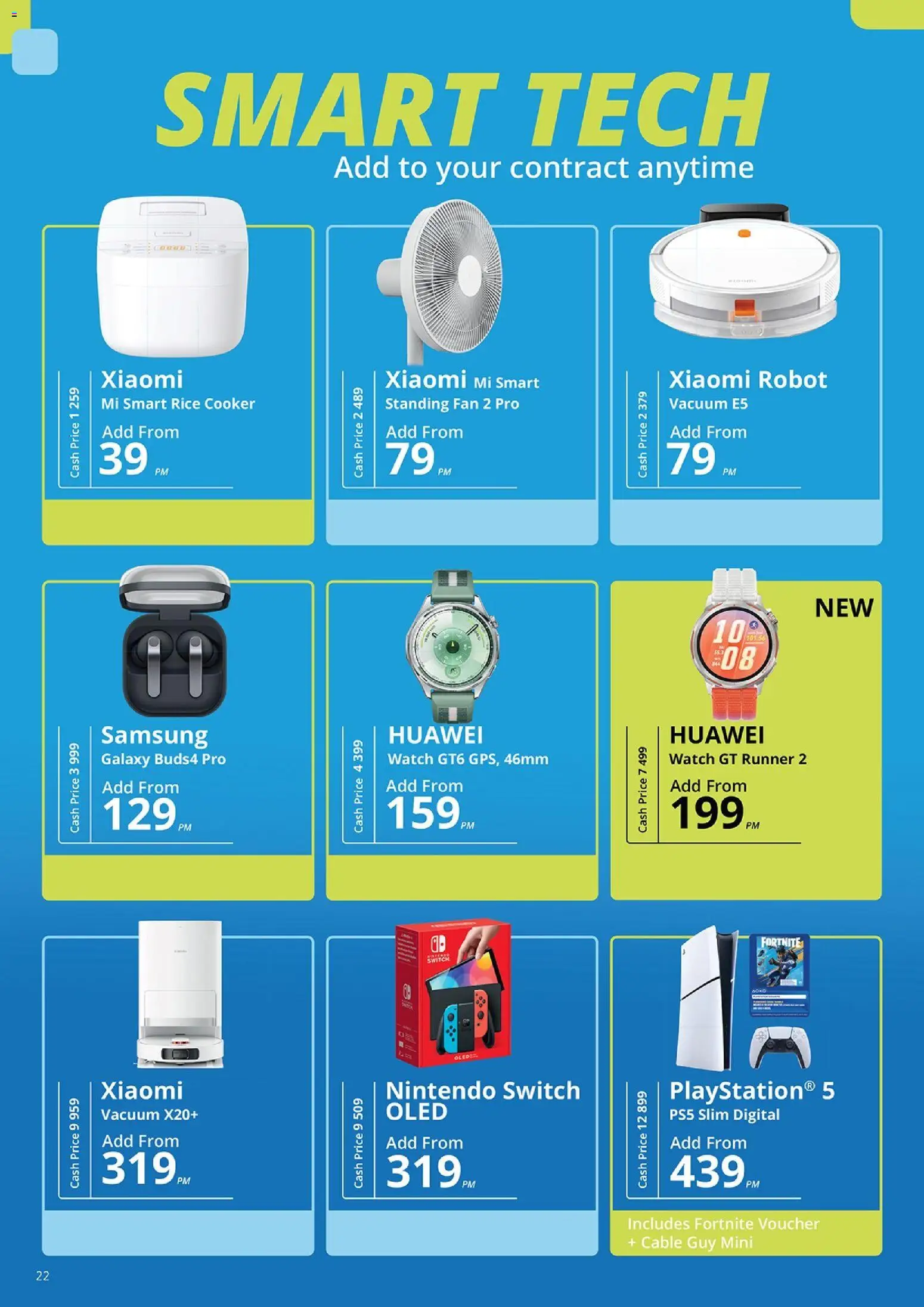 New Cellucity catalogue – valid from 07.05.2026 | Page: 22 | Products: Watch, Fan, Switch, Rice