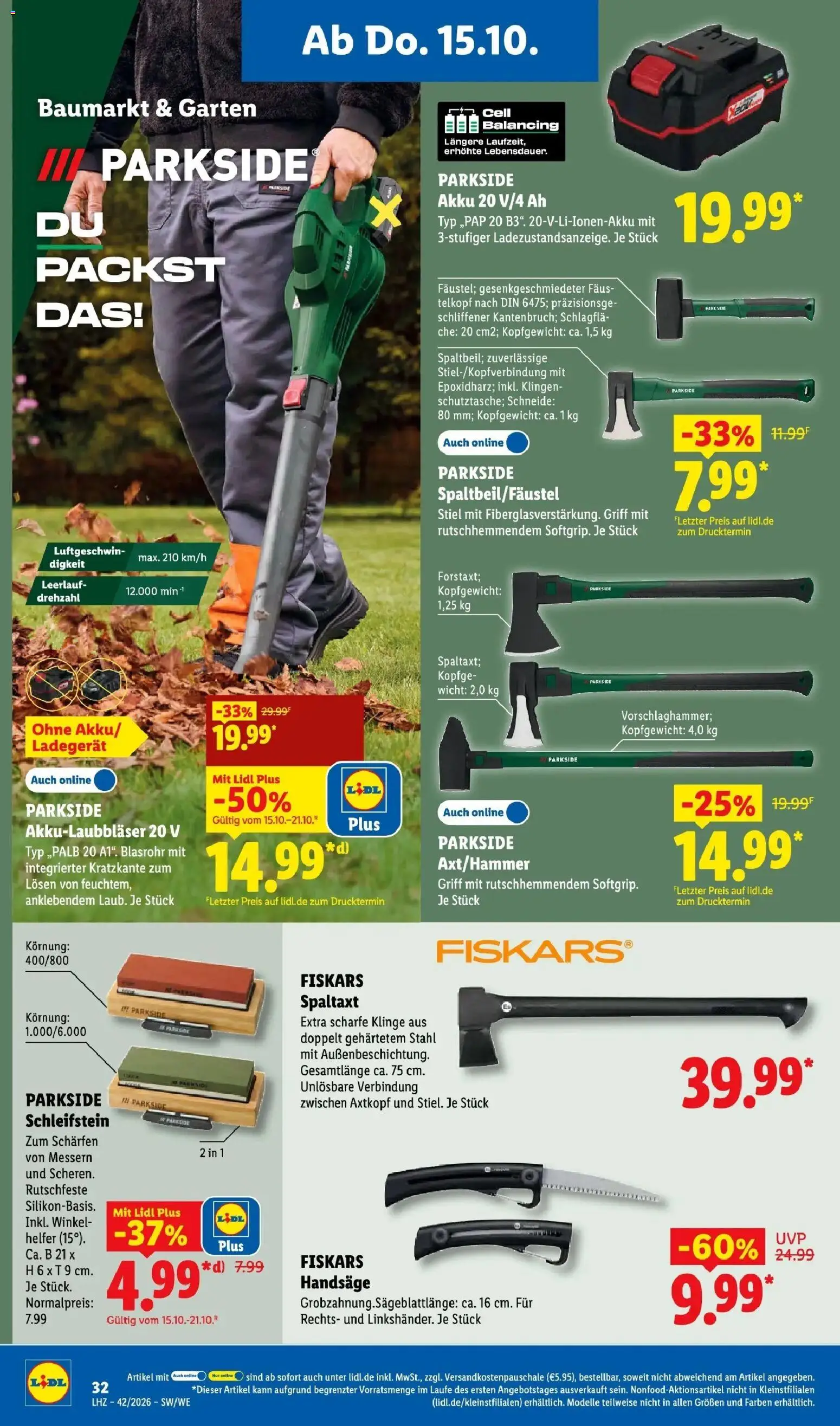 Lidl Prospekt Mühlacker (ab 12.10.2026) zum Blättern » Angebote | Seite: 48 | Produkte: Axe, Ladegerät